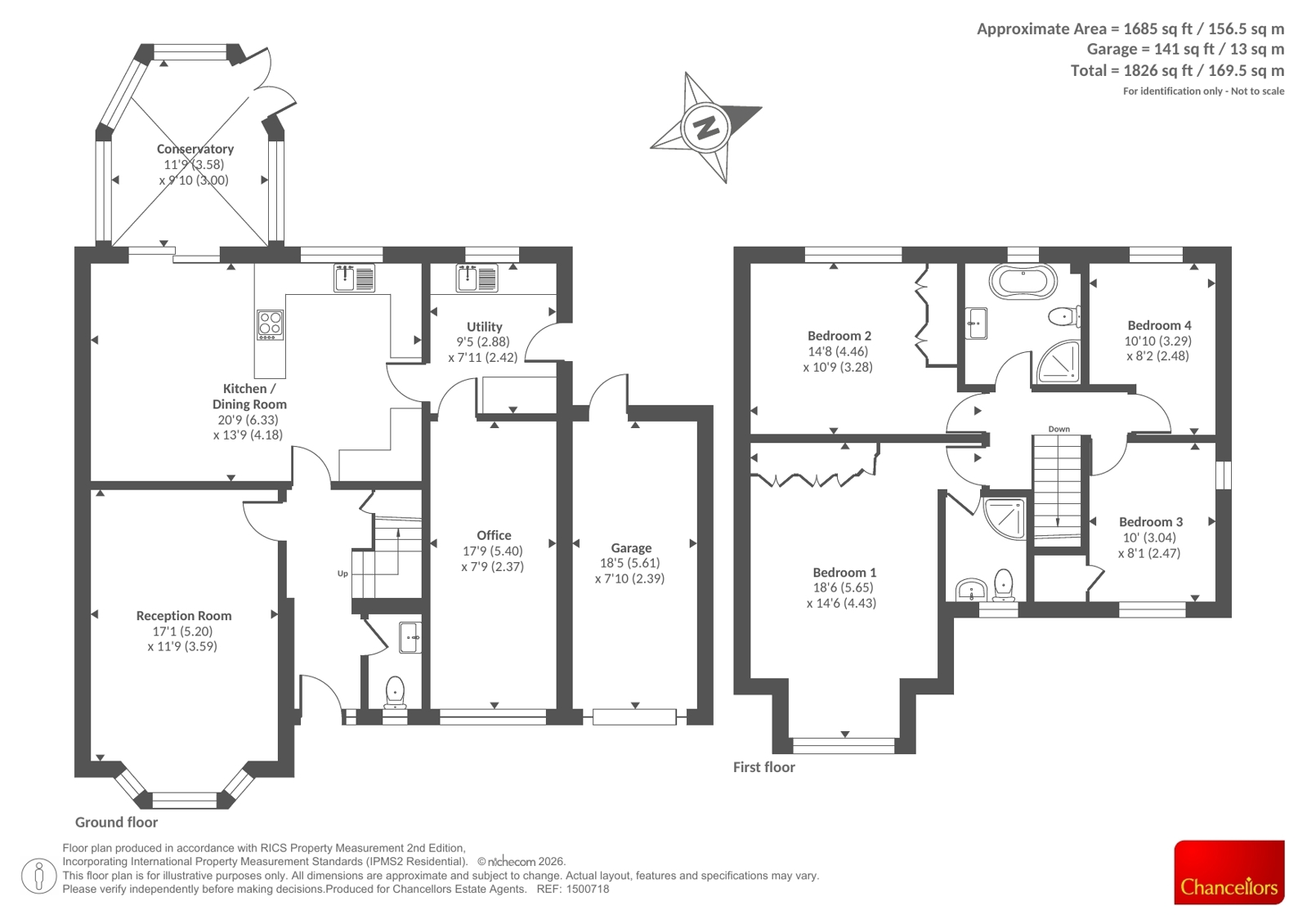 44, Bloomsbury Way, Camberley floorplan