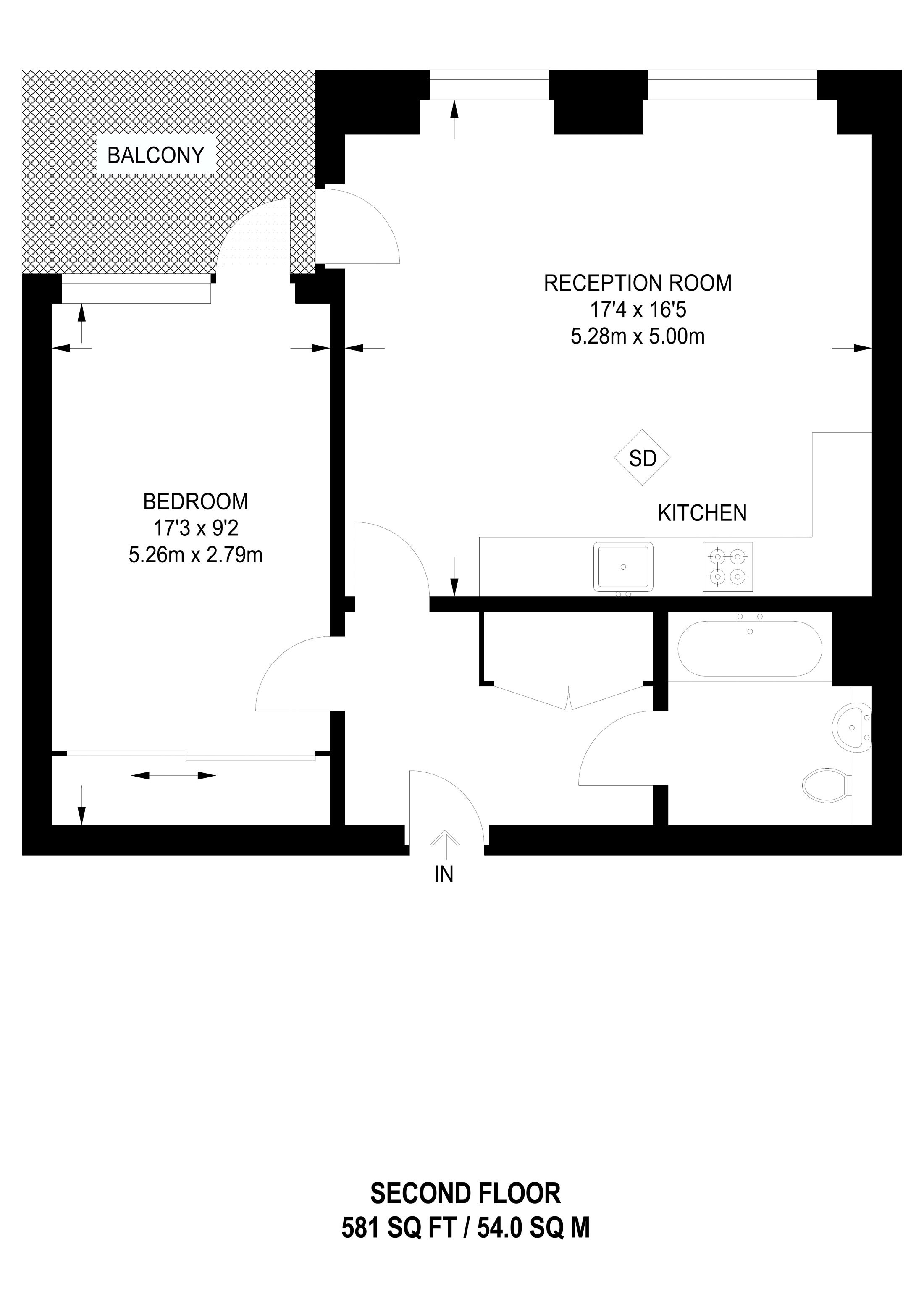 1 Bedrooms Flat for sale in Sailors House E14, Canary Wharf,