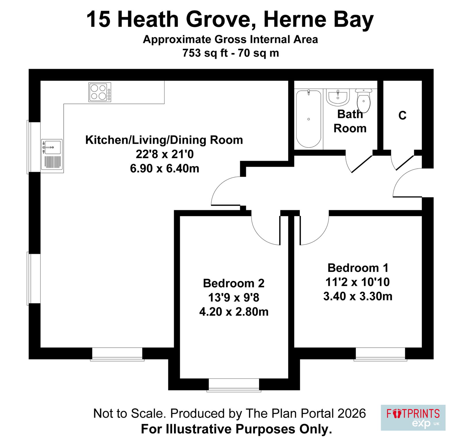 15, Heath Grove, Herne Bay floorplan