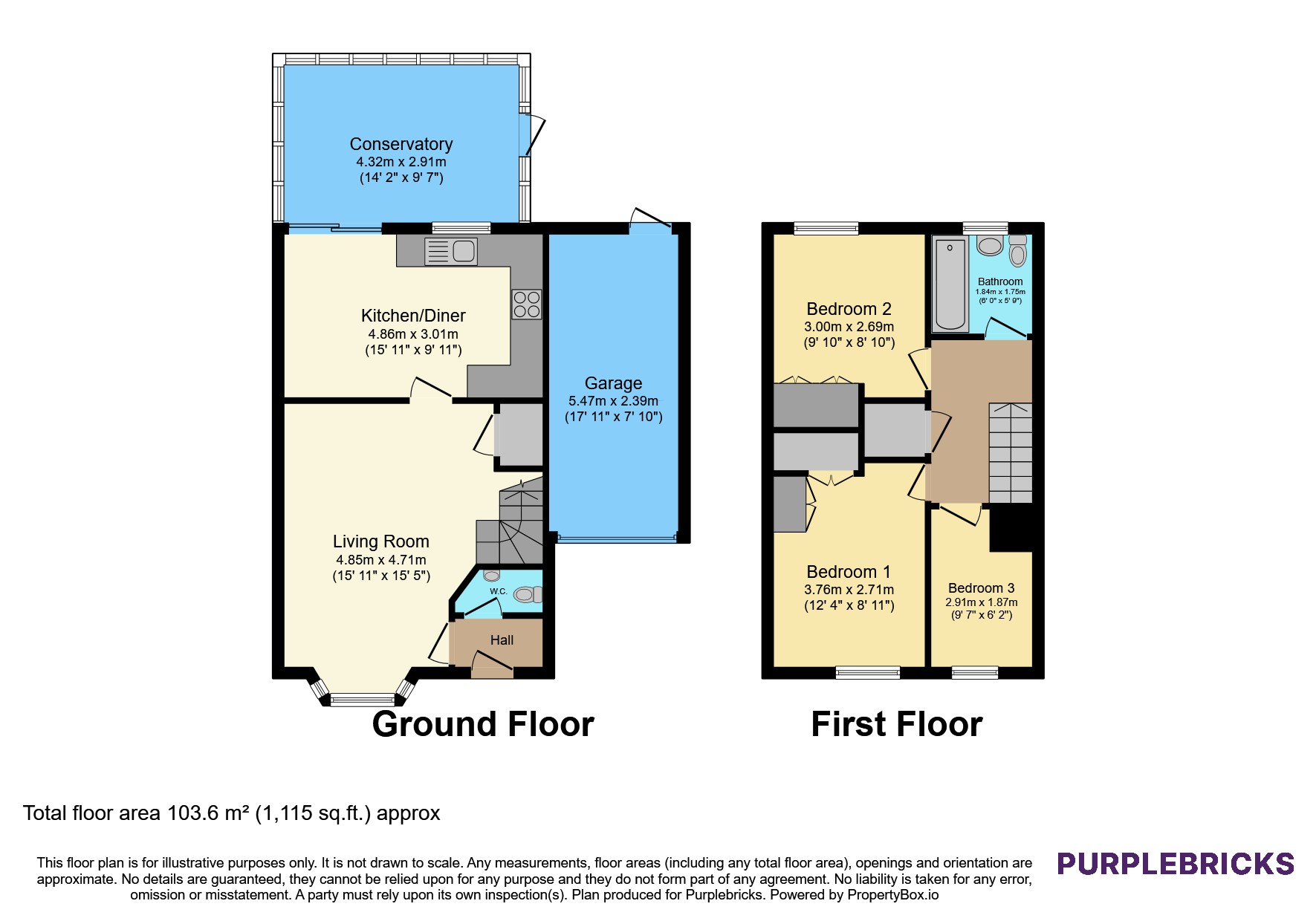 42, Orchard Rise, Birmingham floorplan