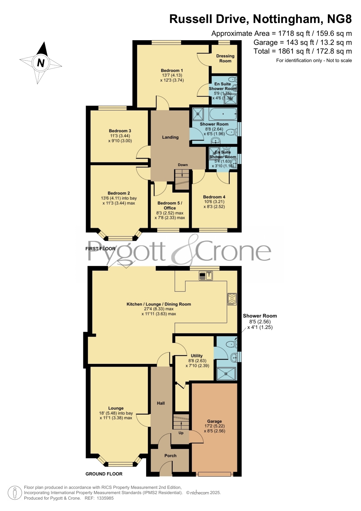 152, Russell Drive, Wollaton floorplan