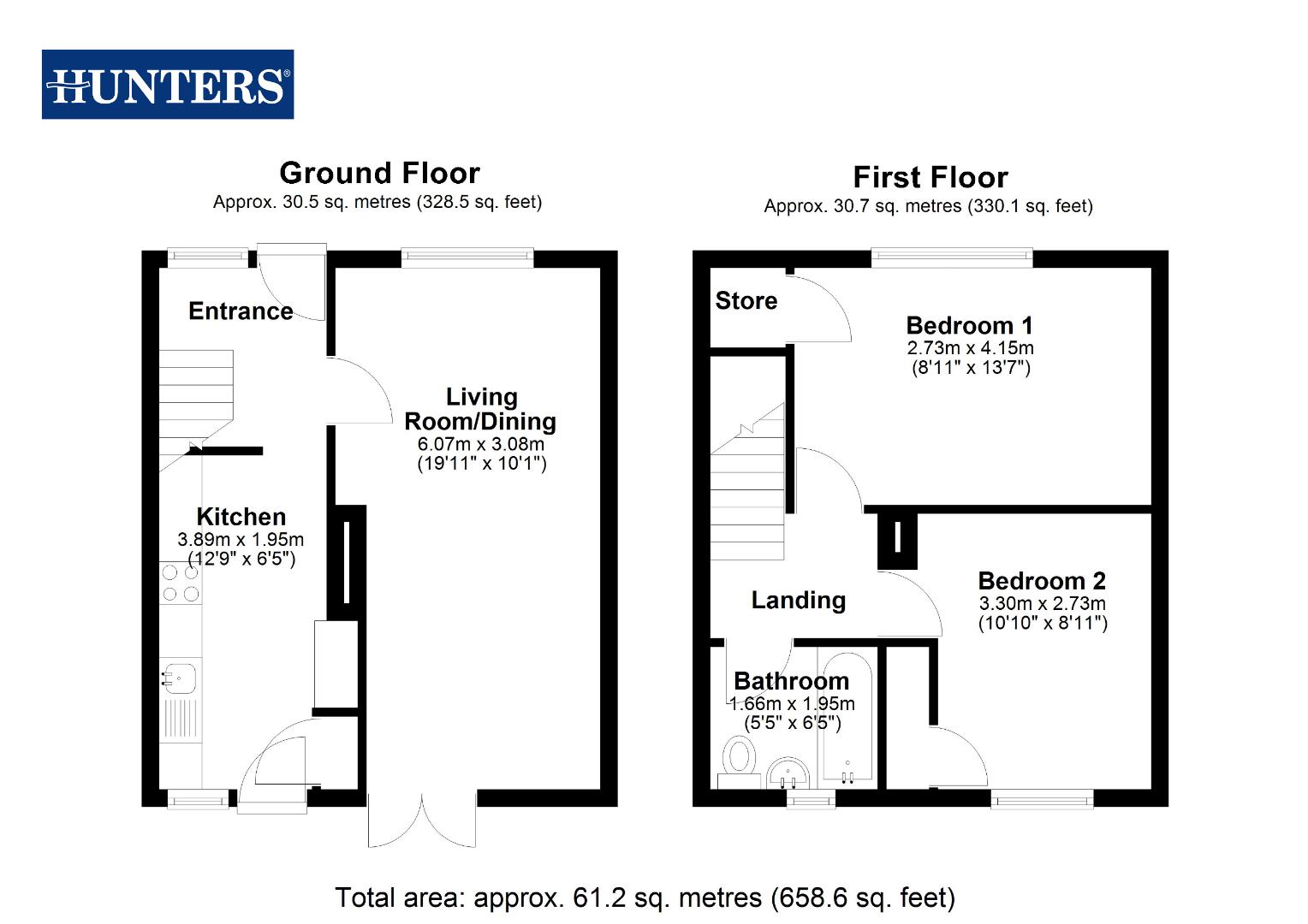 33, Ambleside Road, West Yorkshire floorplan