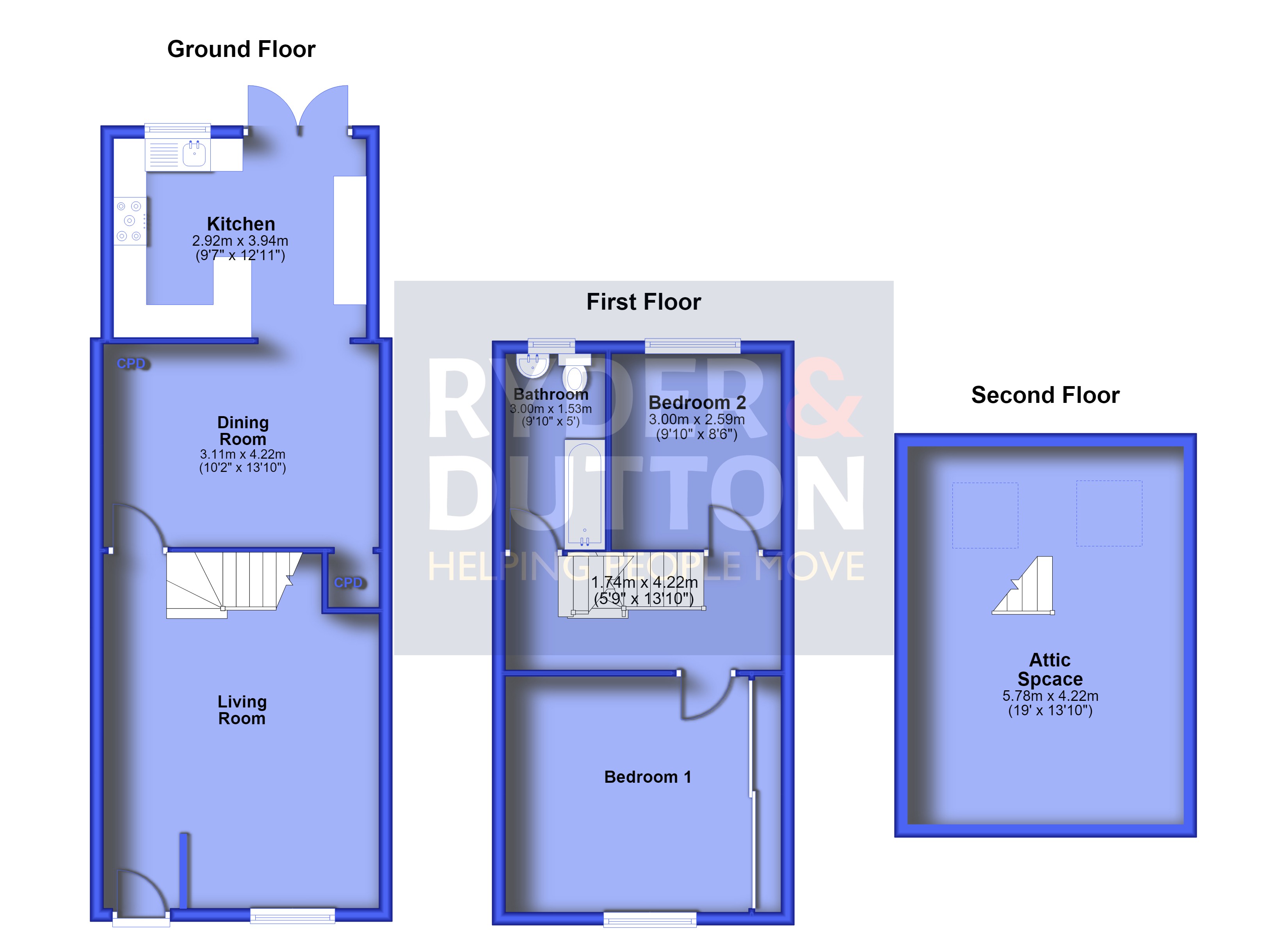 94, Peel Brow, Bury floorplan