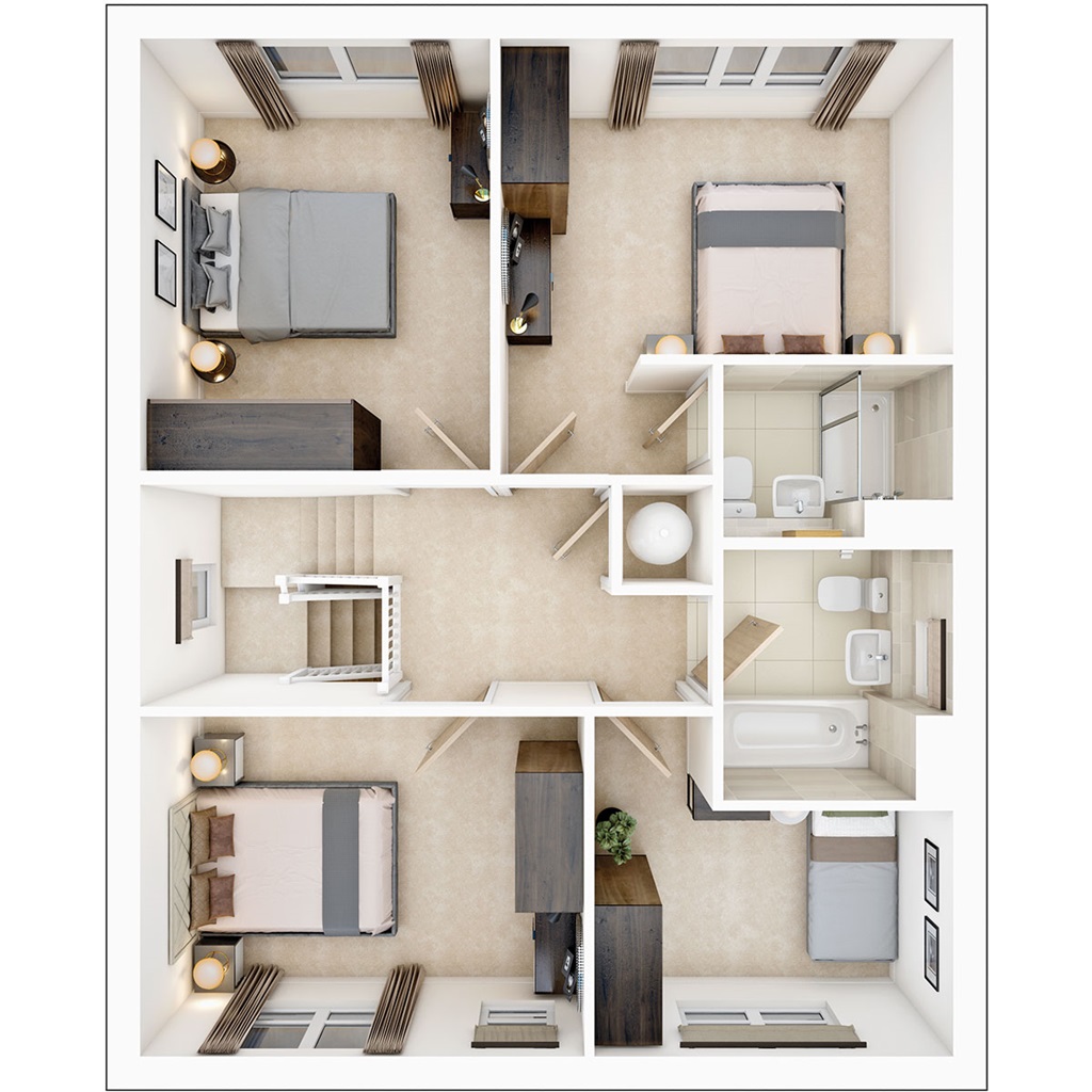 The Henford - Plot 116, Showell Nurseries, Nursery Road, Showell, Chippenham floorplan