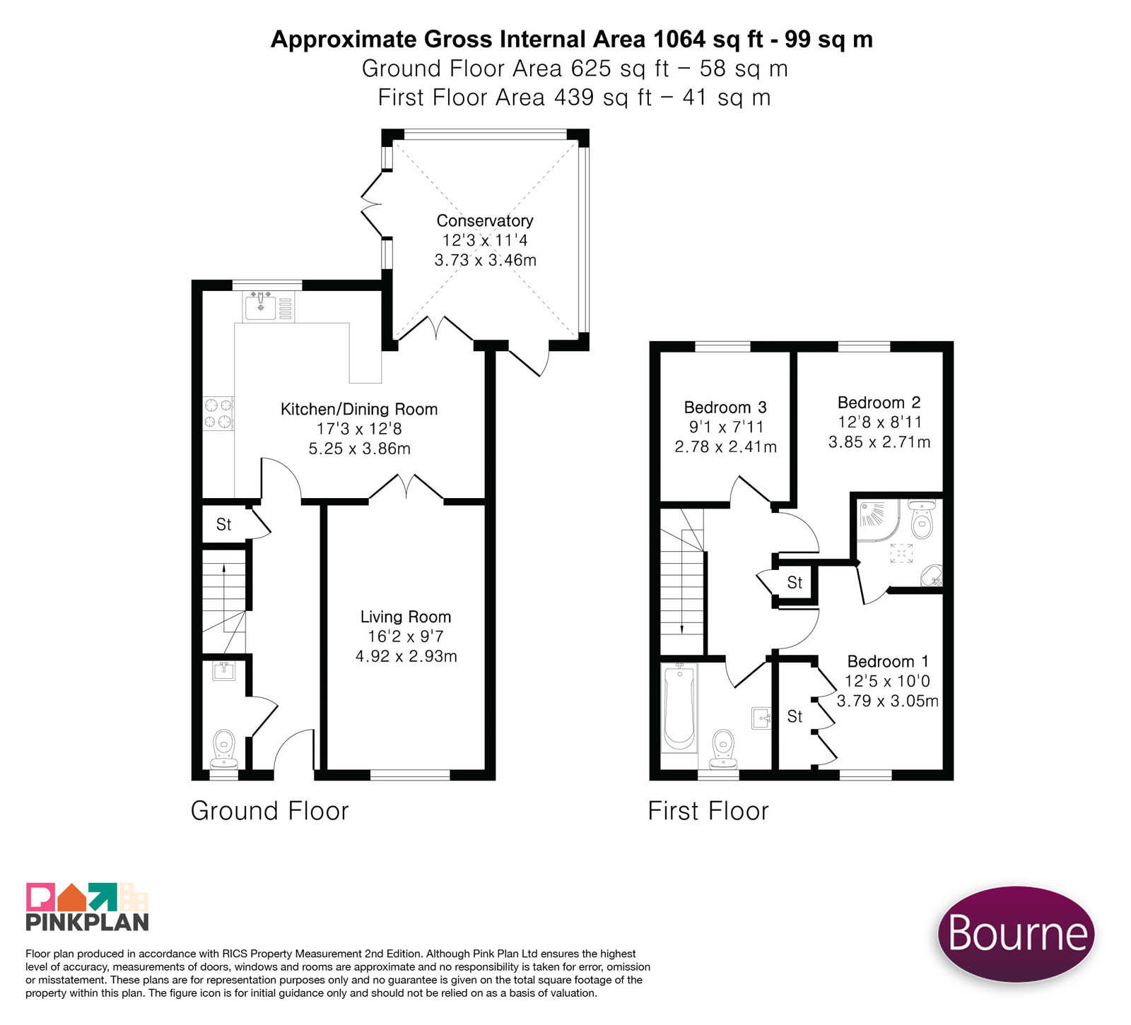1B, Byworth Road, Farnham floorplan