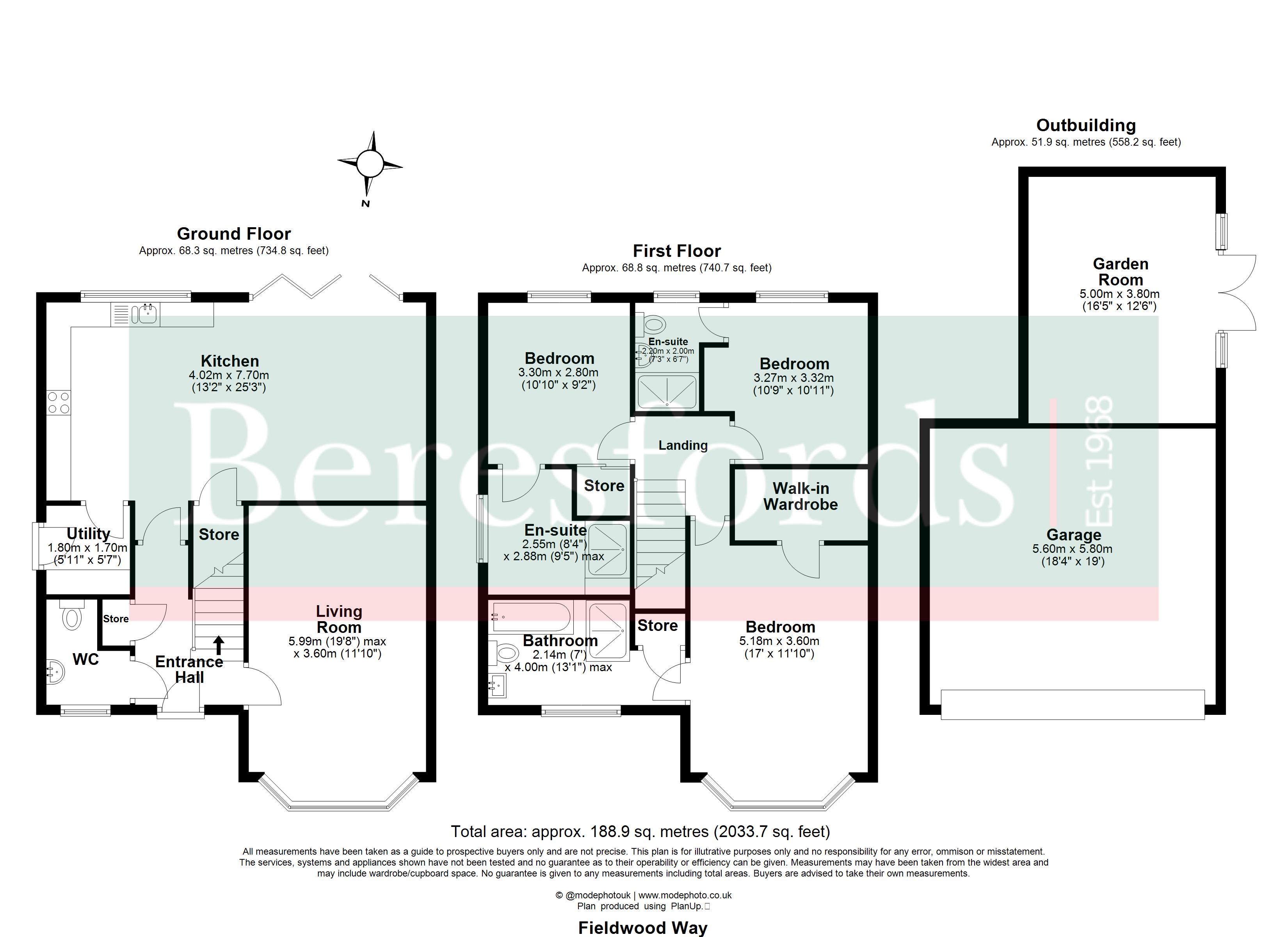 4, Fieldwood Way, Upminster floorplan
