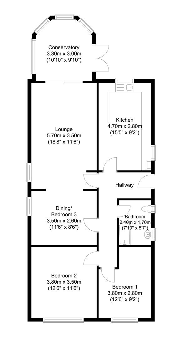 17, Highfields Drive, Bilsthorpe floorplan