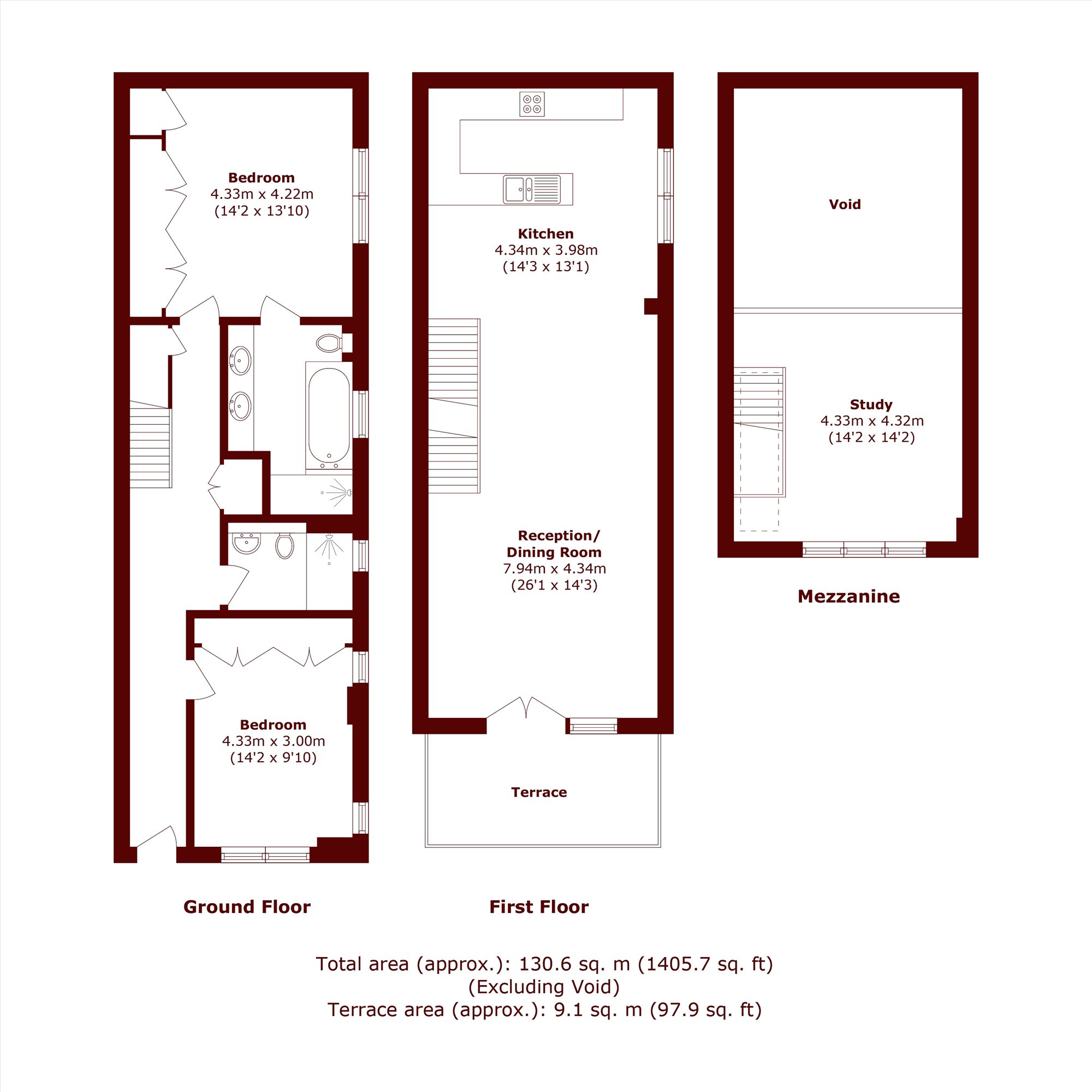 Elm Grove, London floorplan