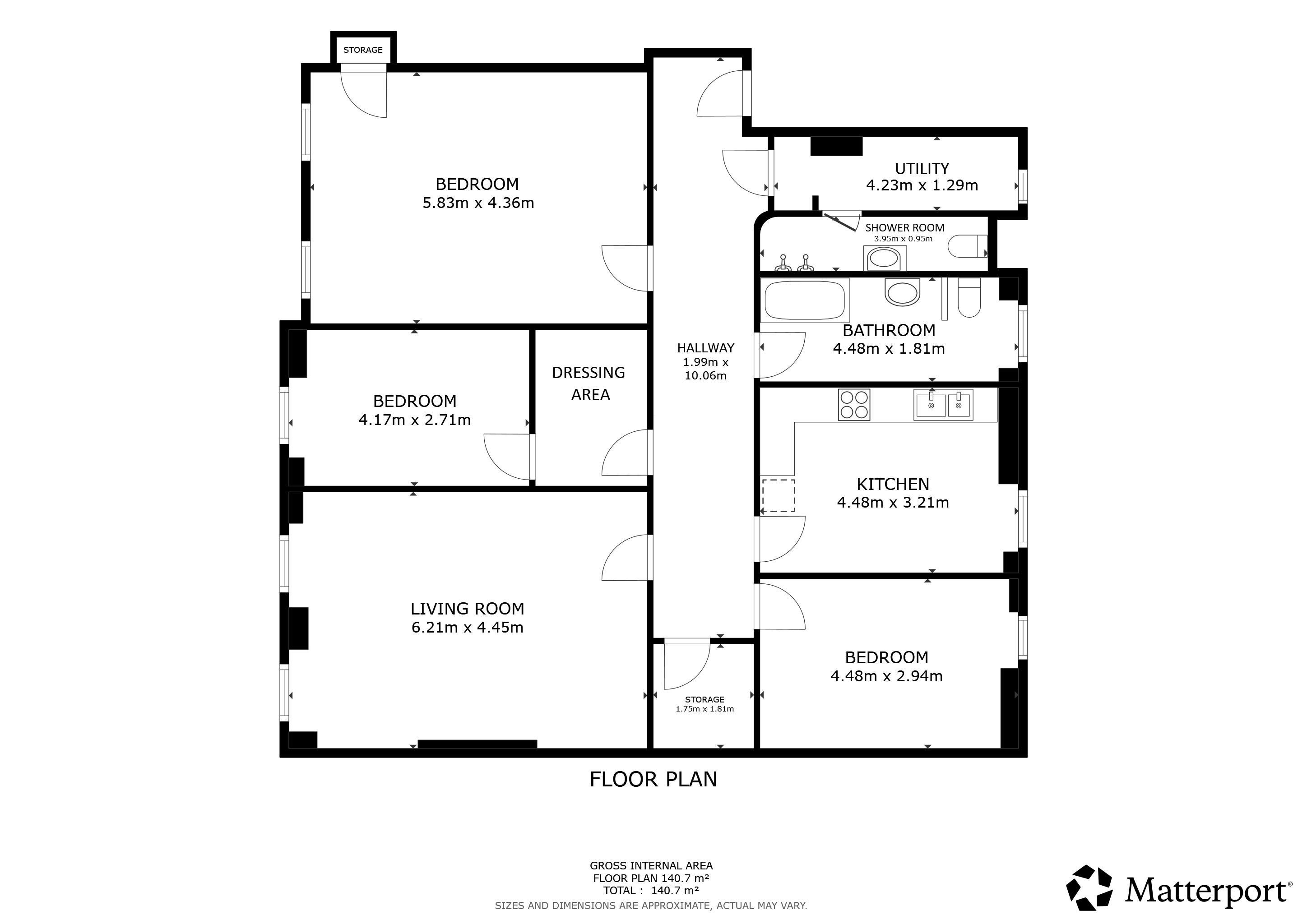 15, North Claremont Street, Flat 2/1, Park District floorplan