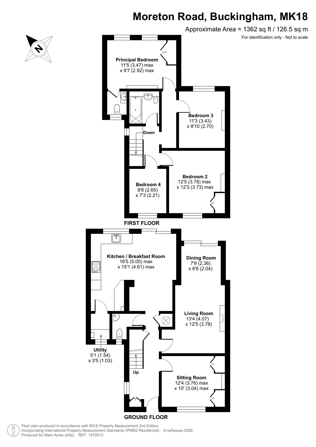 57, Moreton Road, Buckingham floorplan