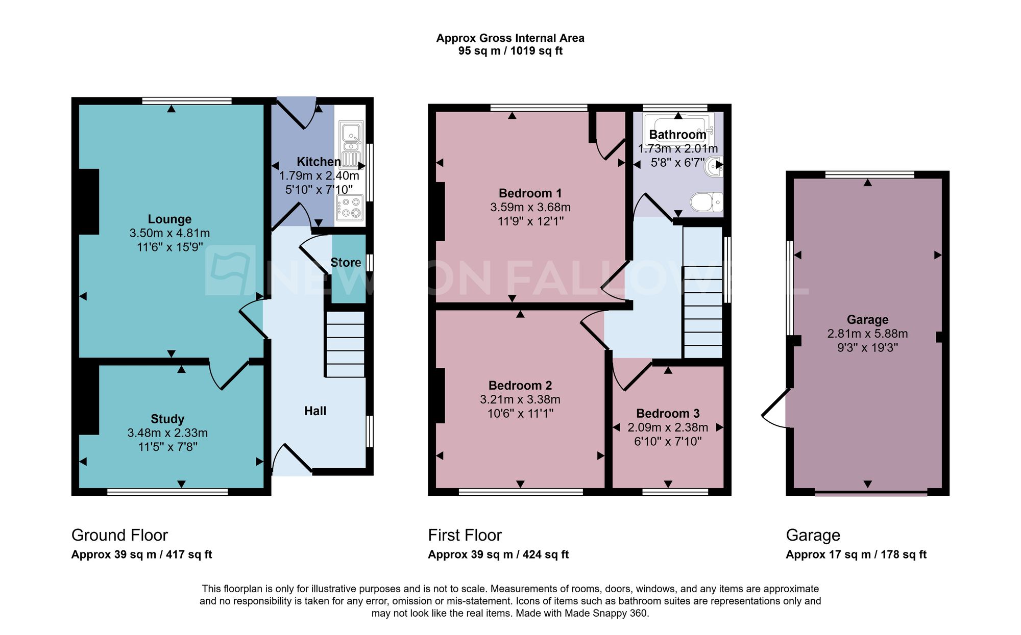 117 Loughborough Road, Coalville floorplan