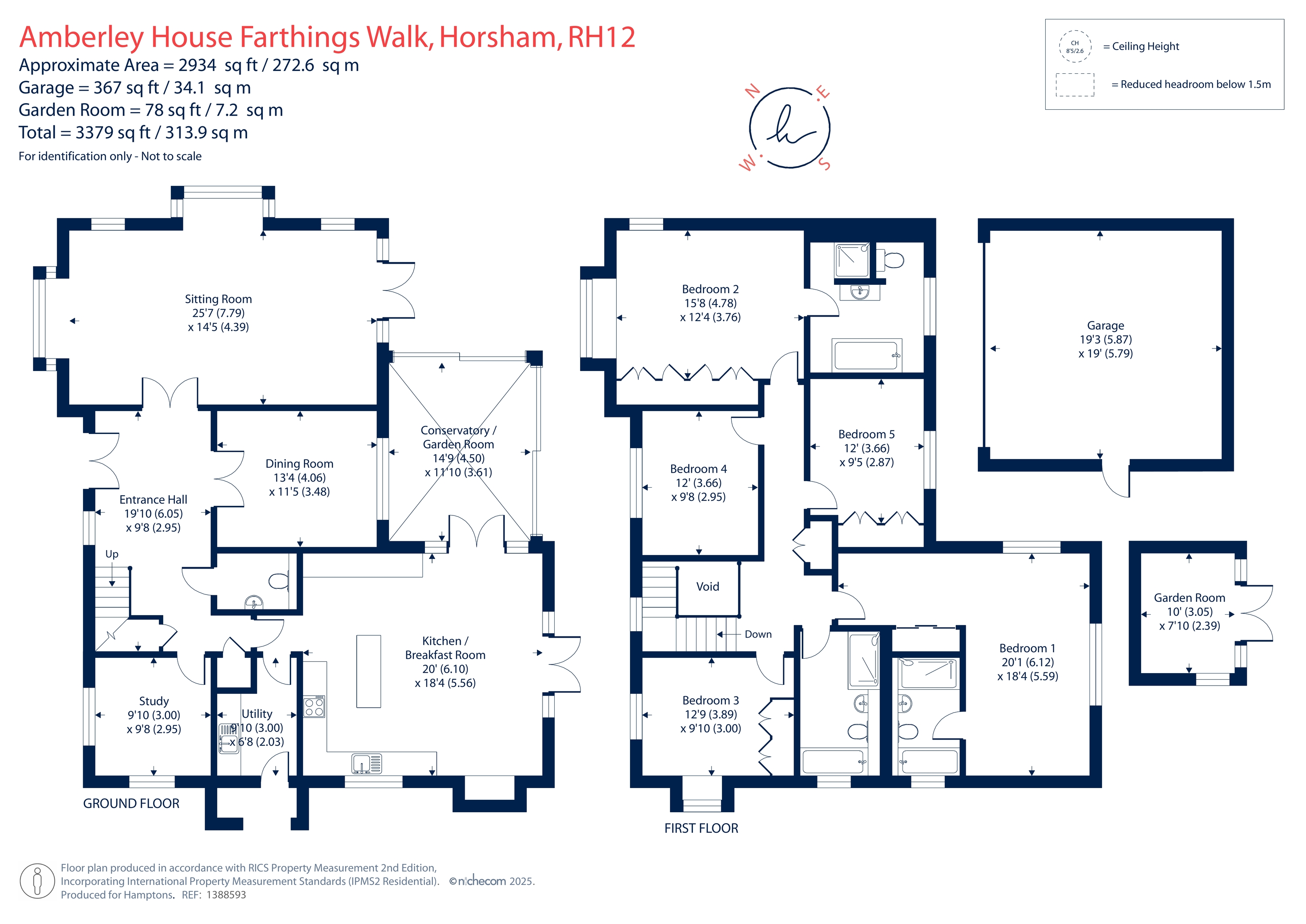 Amberley House, Farthings Walk, Horsham floorplan