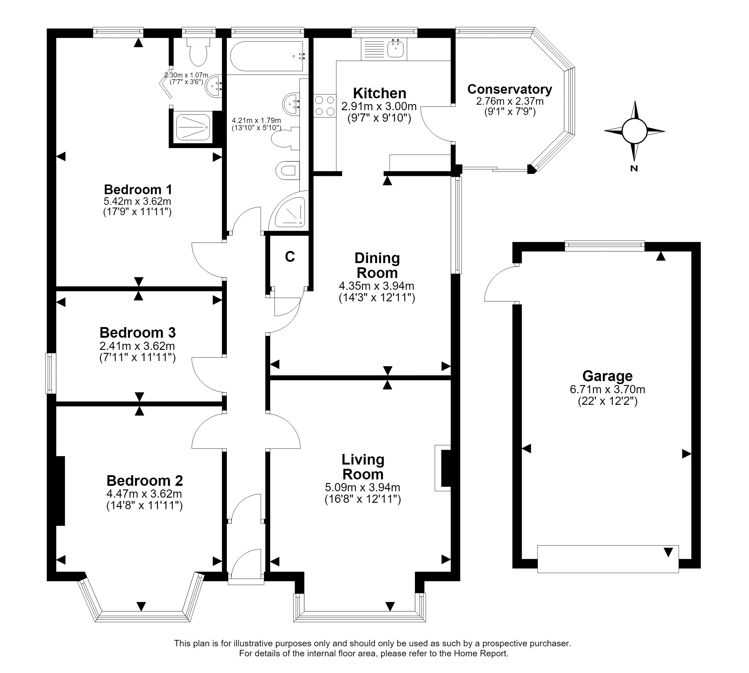 6, Seton Road, Longniddry floorplan