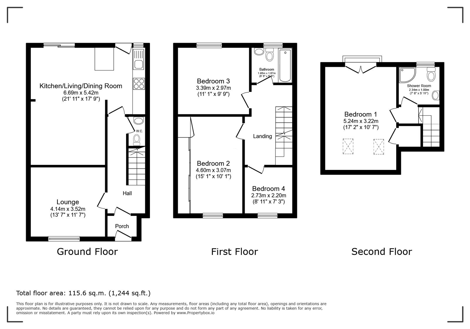 51, Gwynant Crescent, Cardiff floorplan