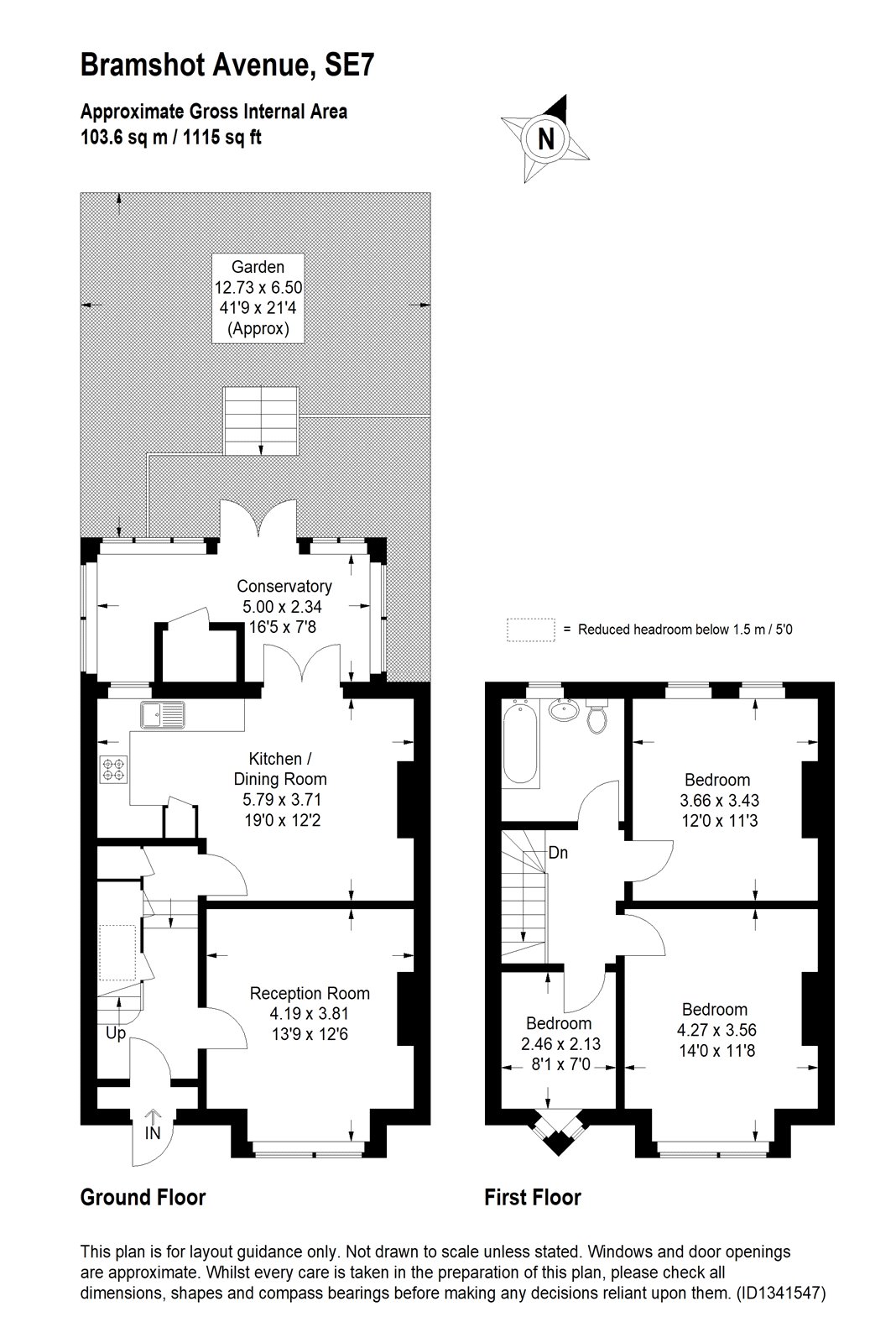 83, Bramshot Avenue, London floorplan