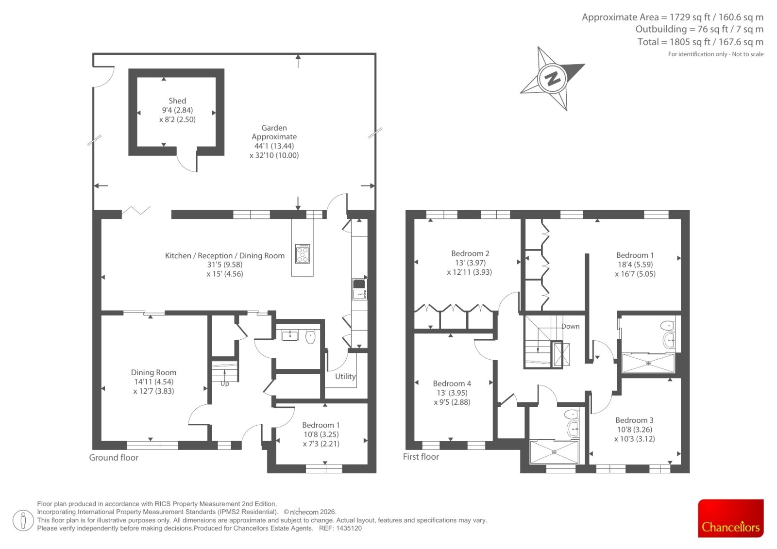 33a, Dollis Avenue, London floorplan