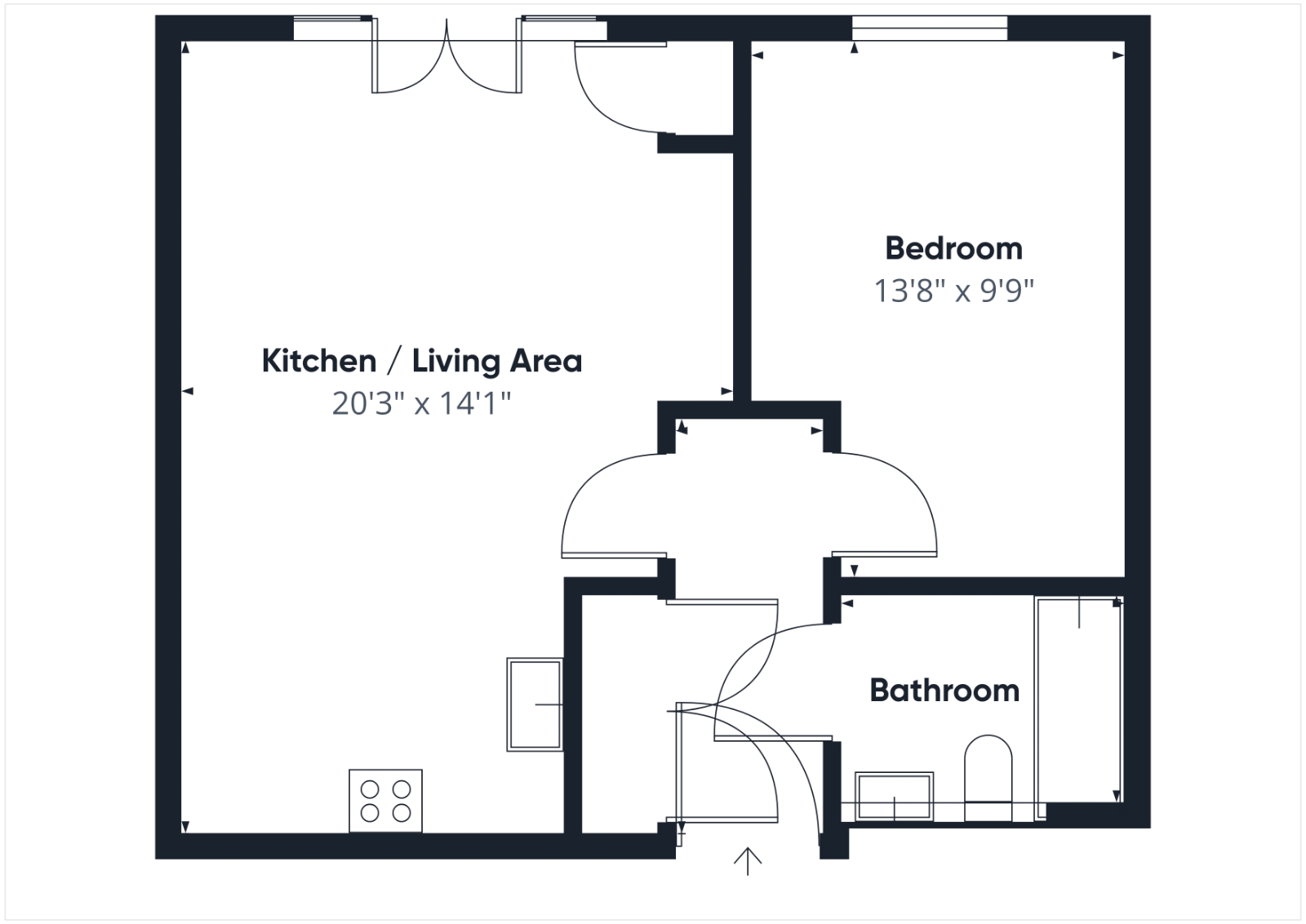 5, Johnson House, Farnborough floorplan
