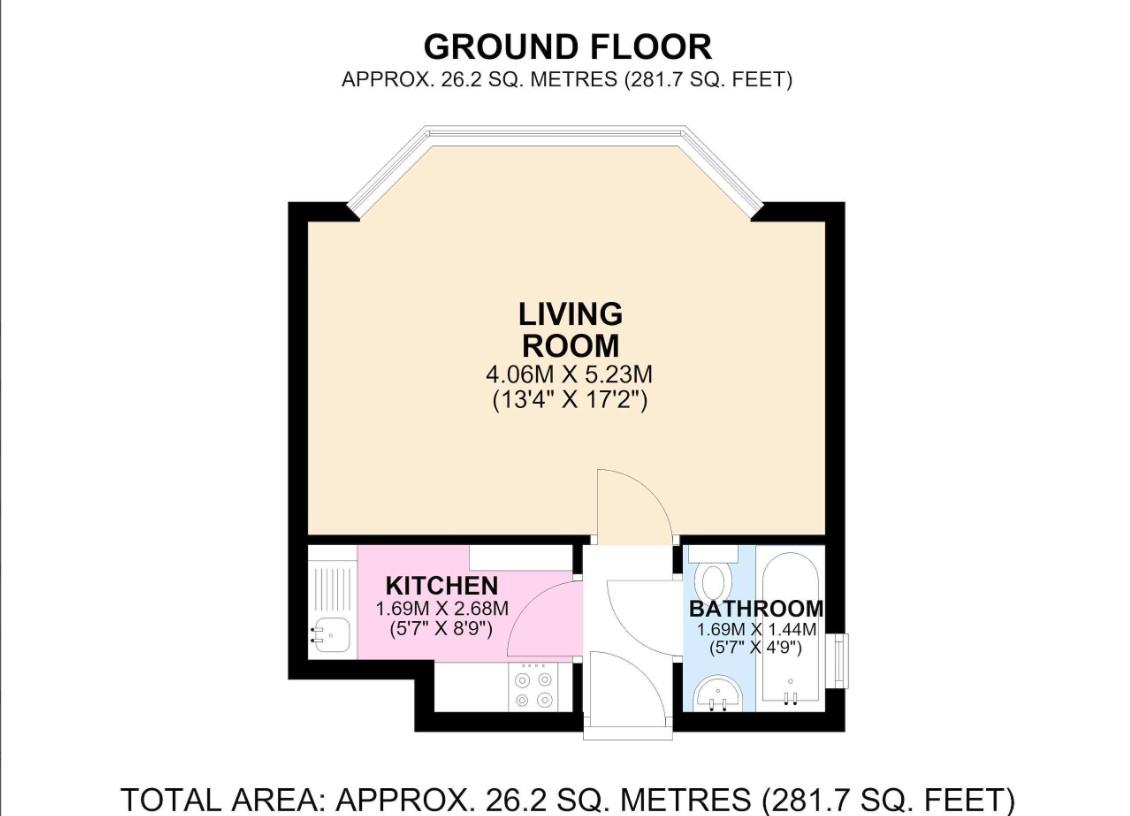 Flat 4, 3 Beulah Road, Tunbridge Wells floorplan