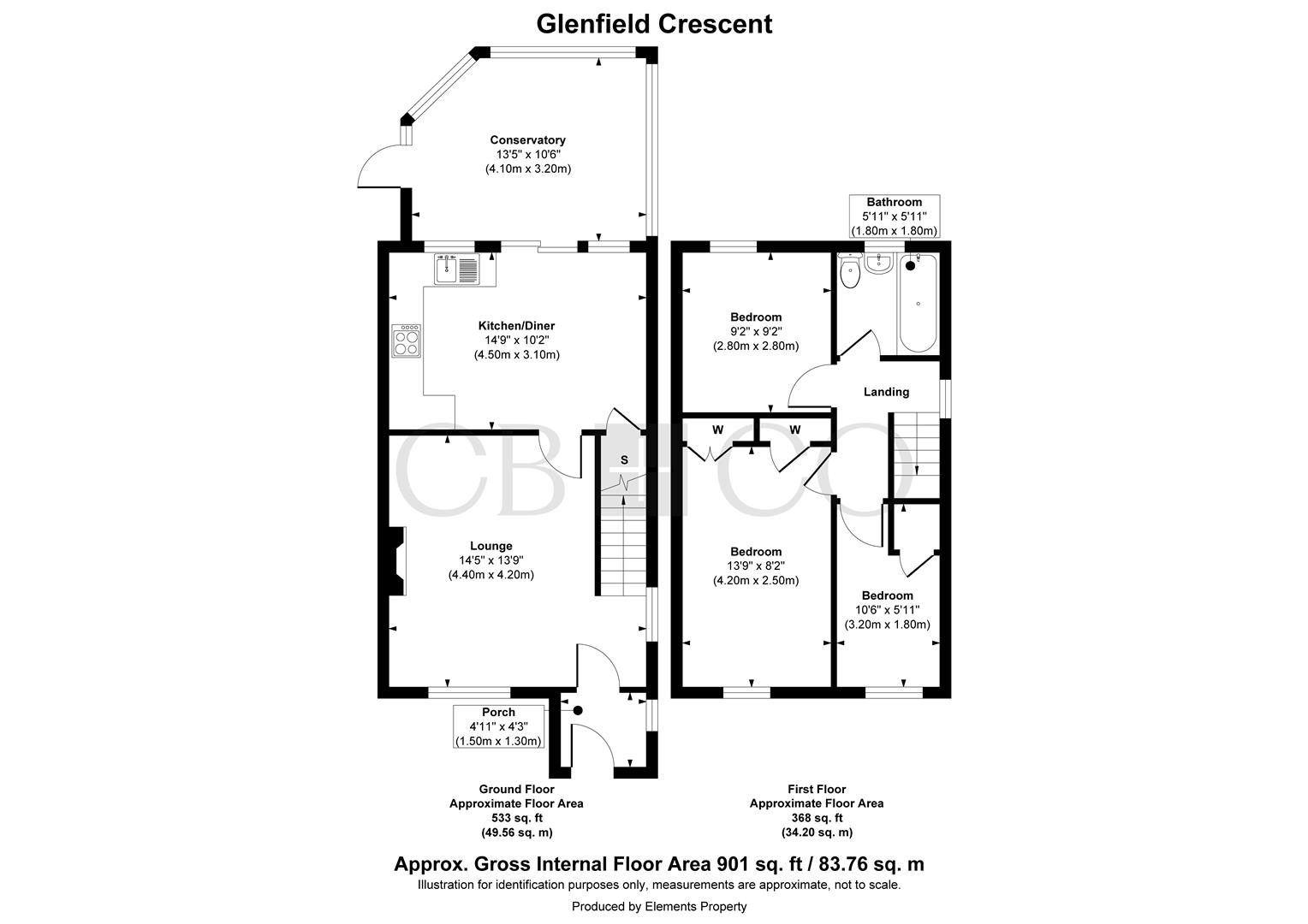22, Glenfield Crescent, Derby floorplan