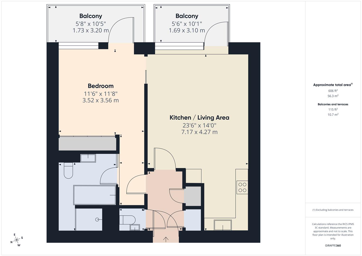 Flat 32, Hirst Court, Gatliff Road, Belgravia floorplan