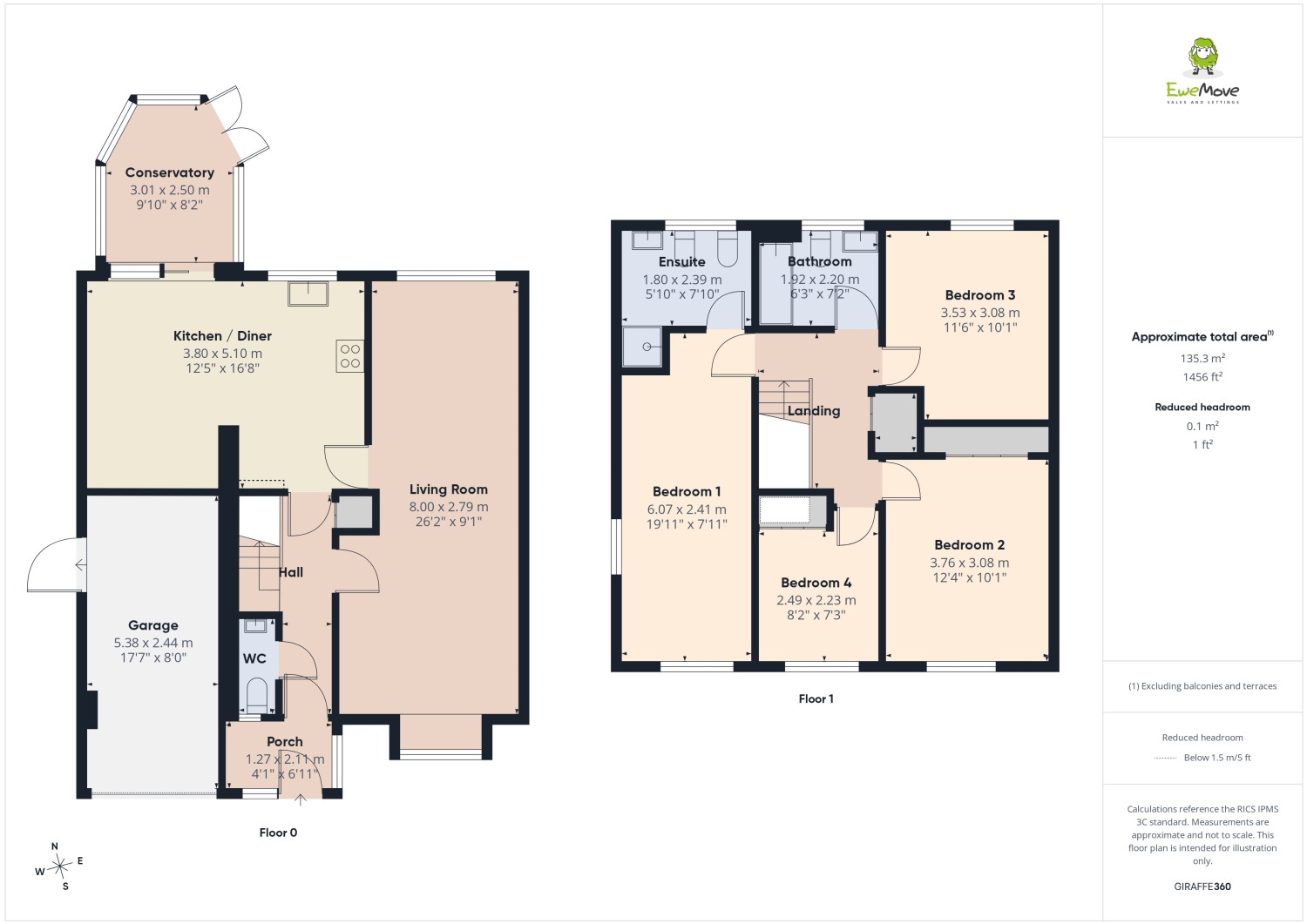 205, Cotefield Drive, Leighton Buzzard floorplan