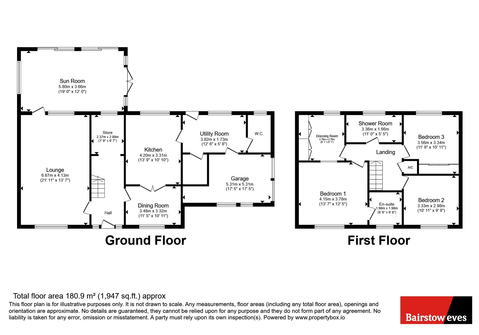 176, Main Road, Spalding floorplan