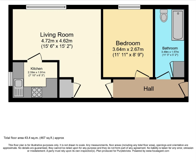 Flat 4, Barmouth Court, PR2 3XR, Flat 4, Barmouth Court, PR2 3XR, Lanchashire floorplan