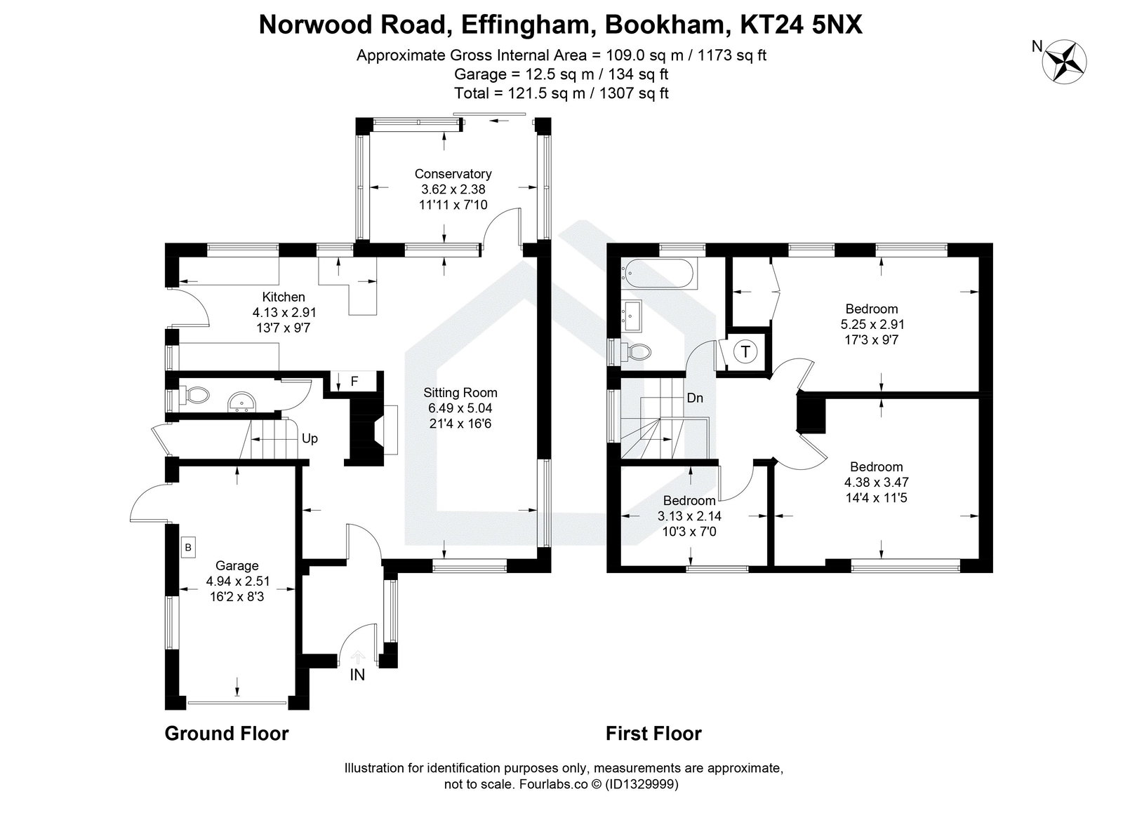 76, Norwood Road, Leatherhead floorplan