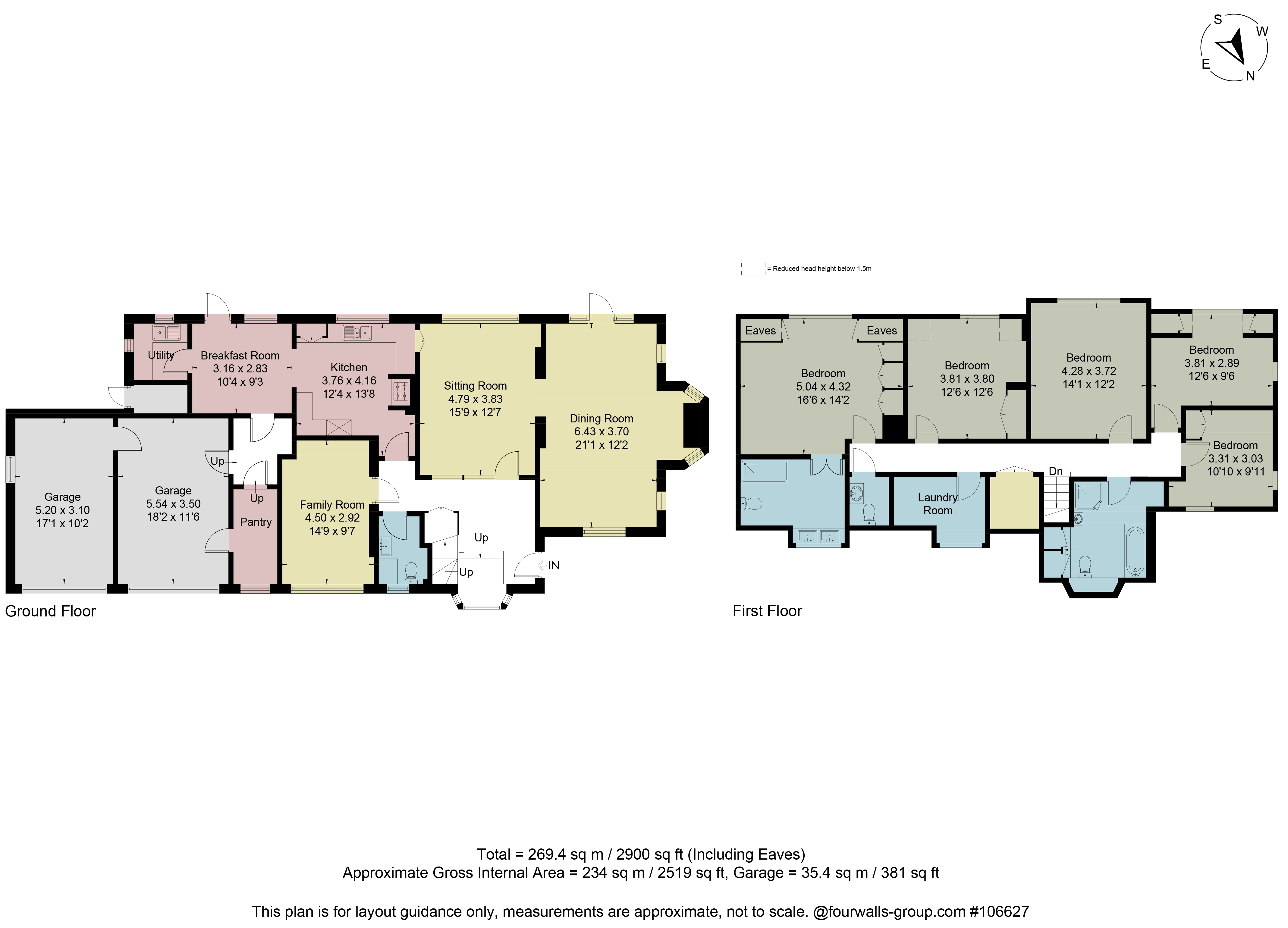 Pine Walk, Surrey floorplan