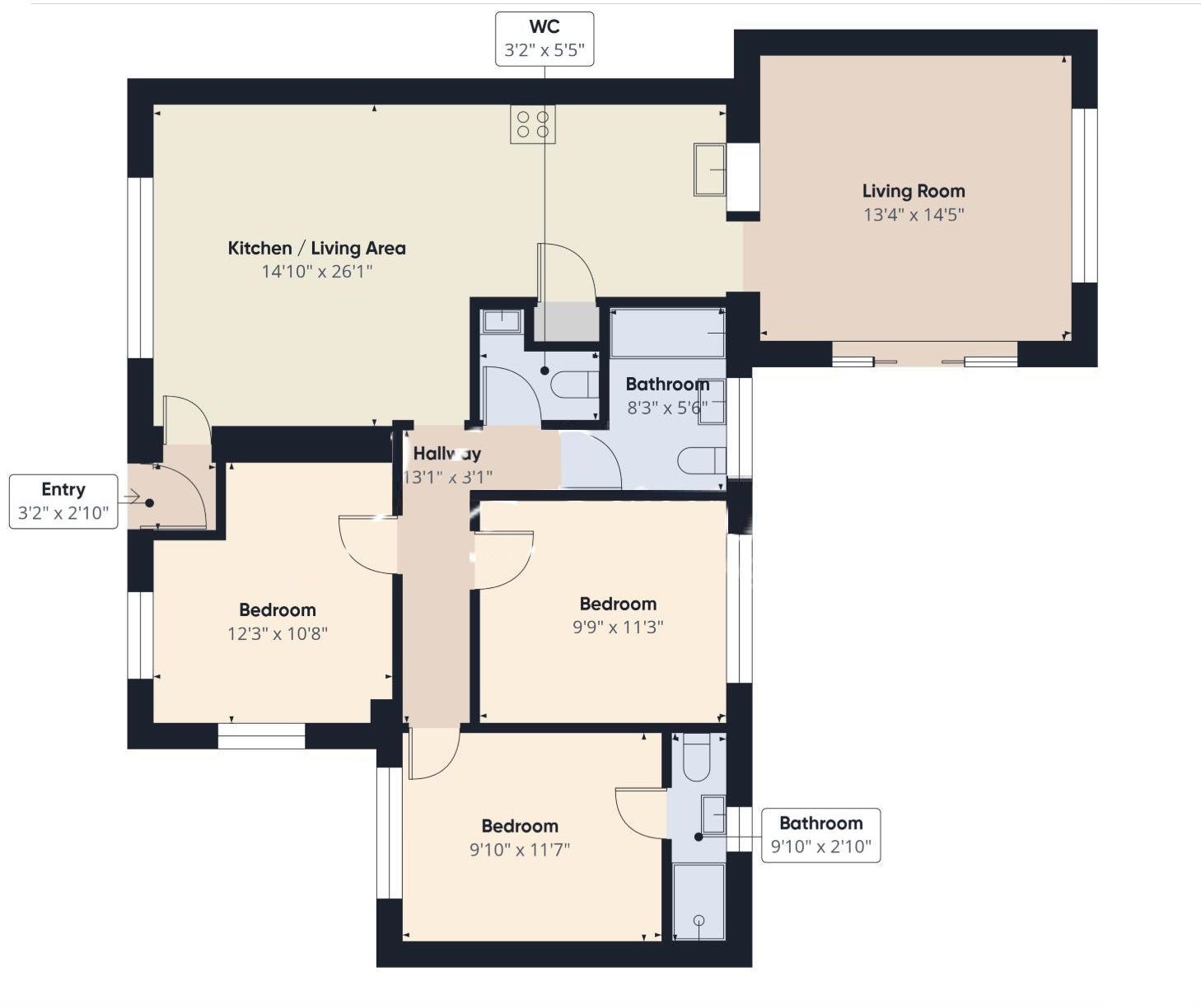 Rosli, Water Lane, Torquay floorplan