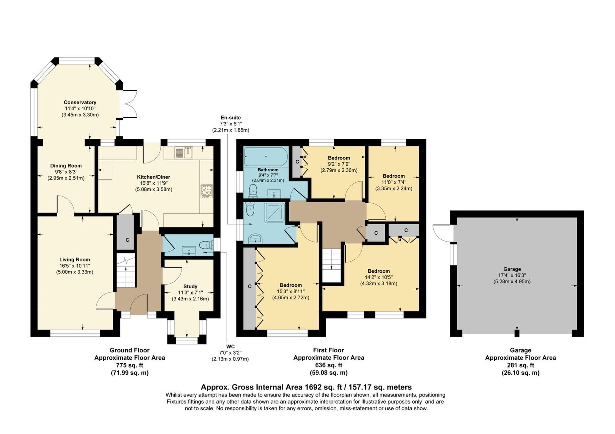 5 Wendlebury Close, Leigh floorplan