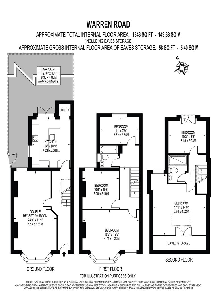 46, Warren Road, Colliers Wood floorplan