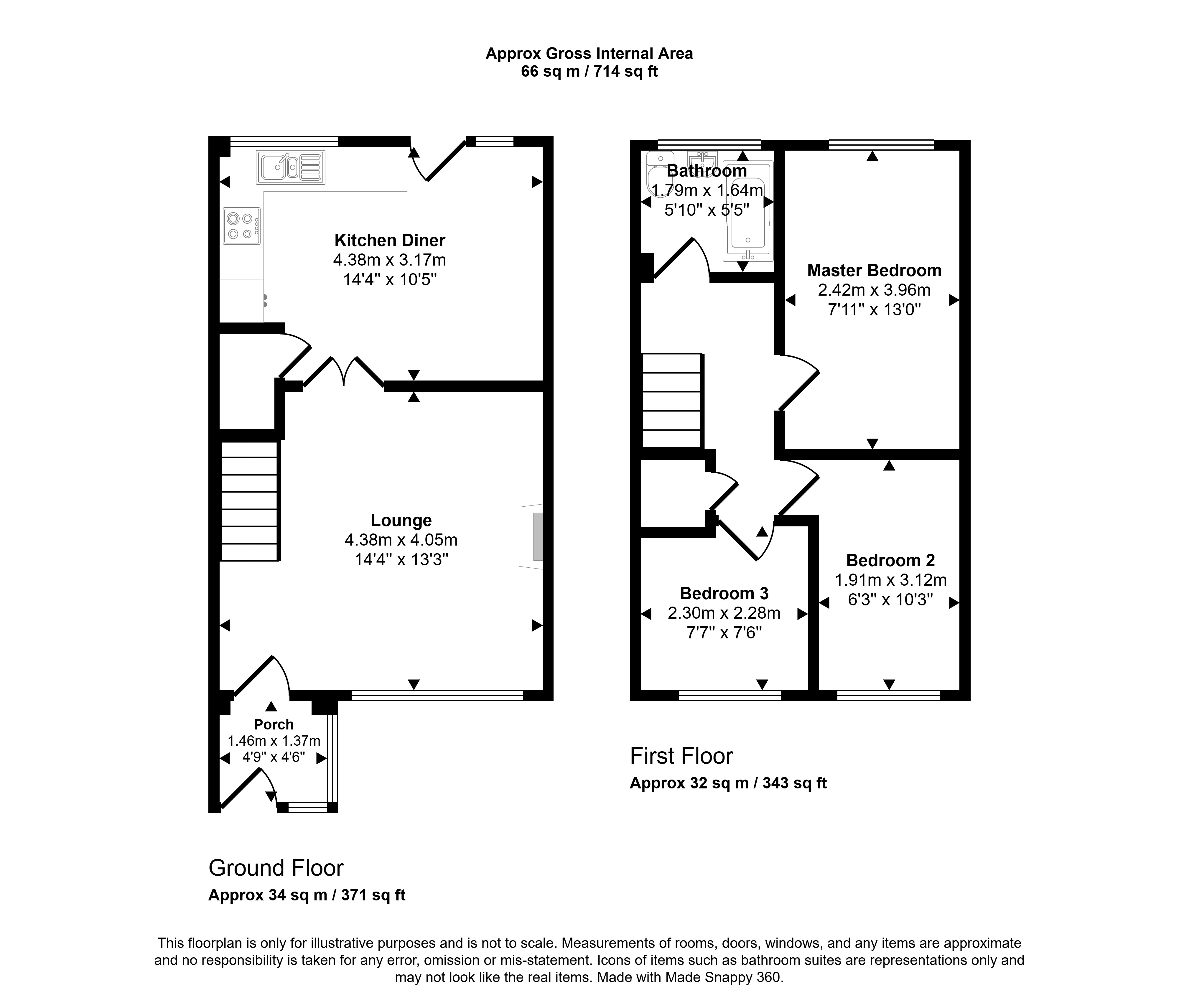 21, Gullane Close, Stanley floorplan