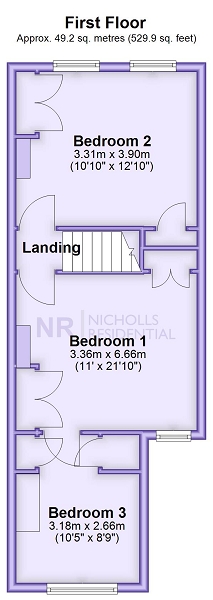 68, Clayton Road, Chessington floorplan