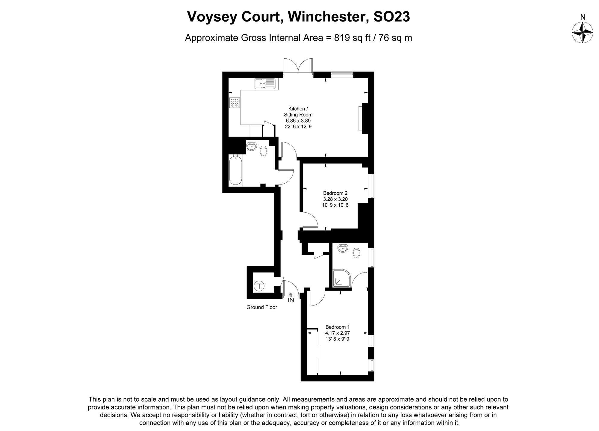 6 Voysey Court Park Road, Winchester floorplan