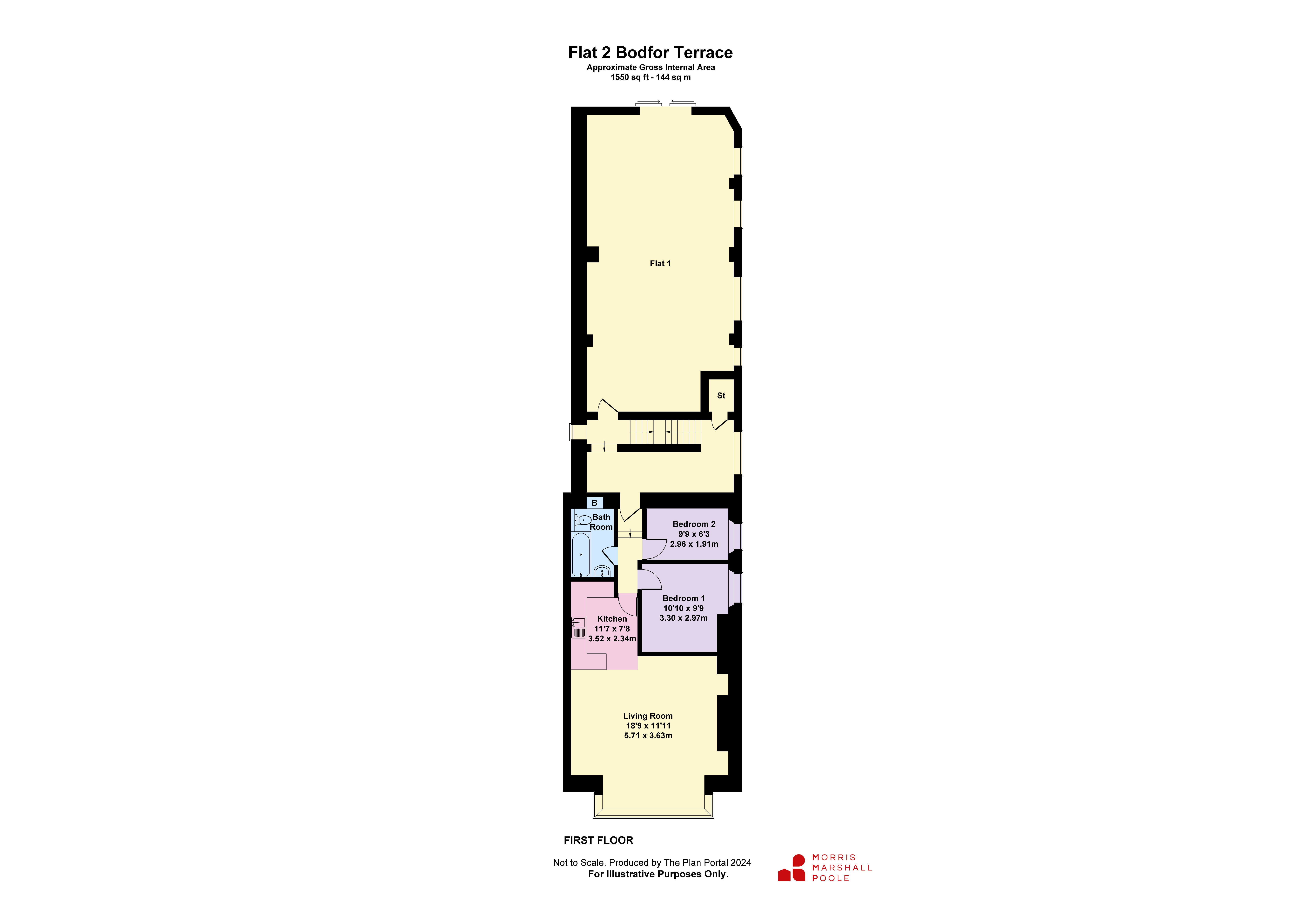 2, Bodfor Flats, 8, Bodfor Terrace, Gwynedd floorplan