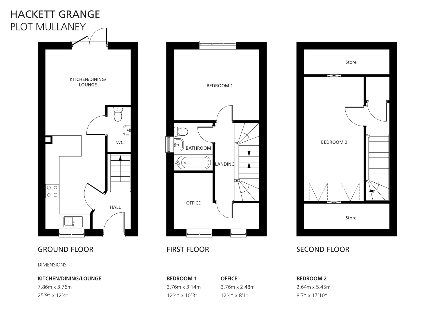 Plot 38 Mullaney, Hackett Grange, Radcliffe on Trent floorplan