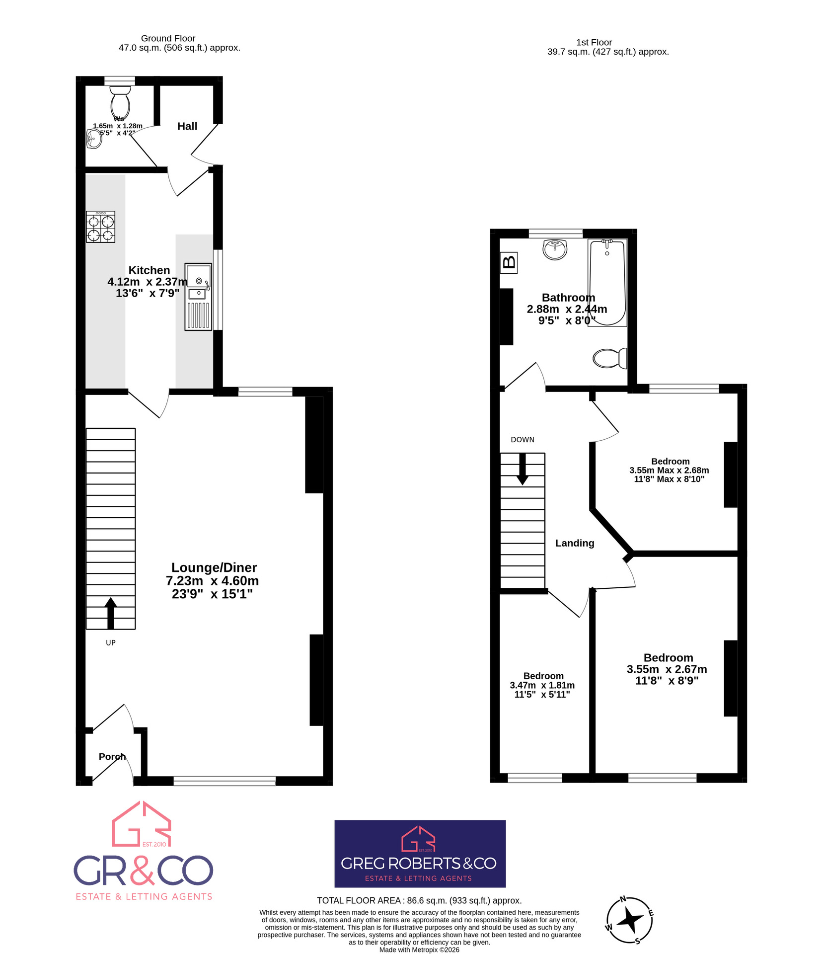13 Glanhowy Street, Tredegar floorplan