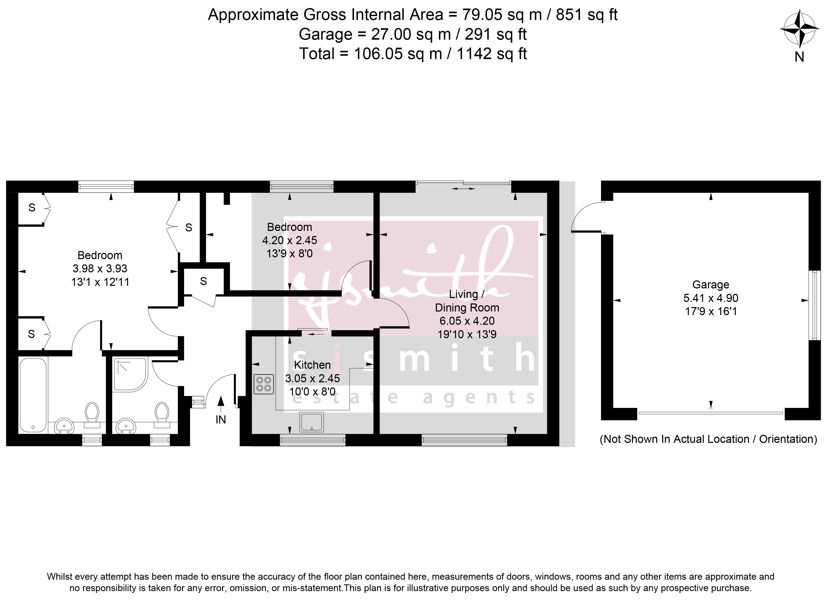 75, West Close, Ashford floorplan