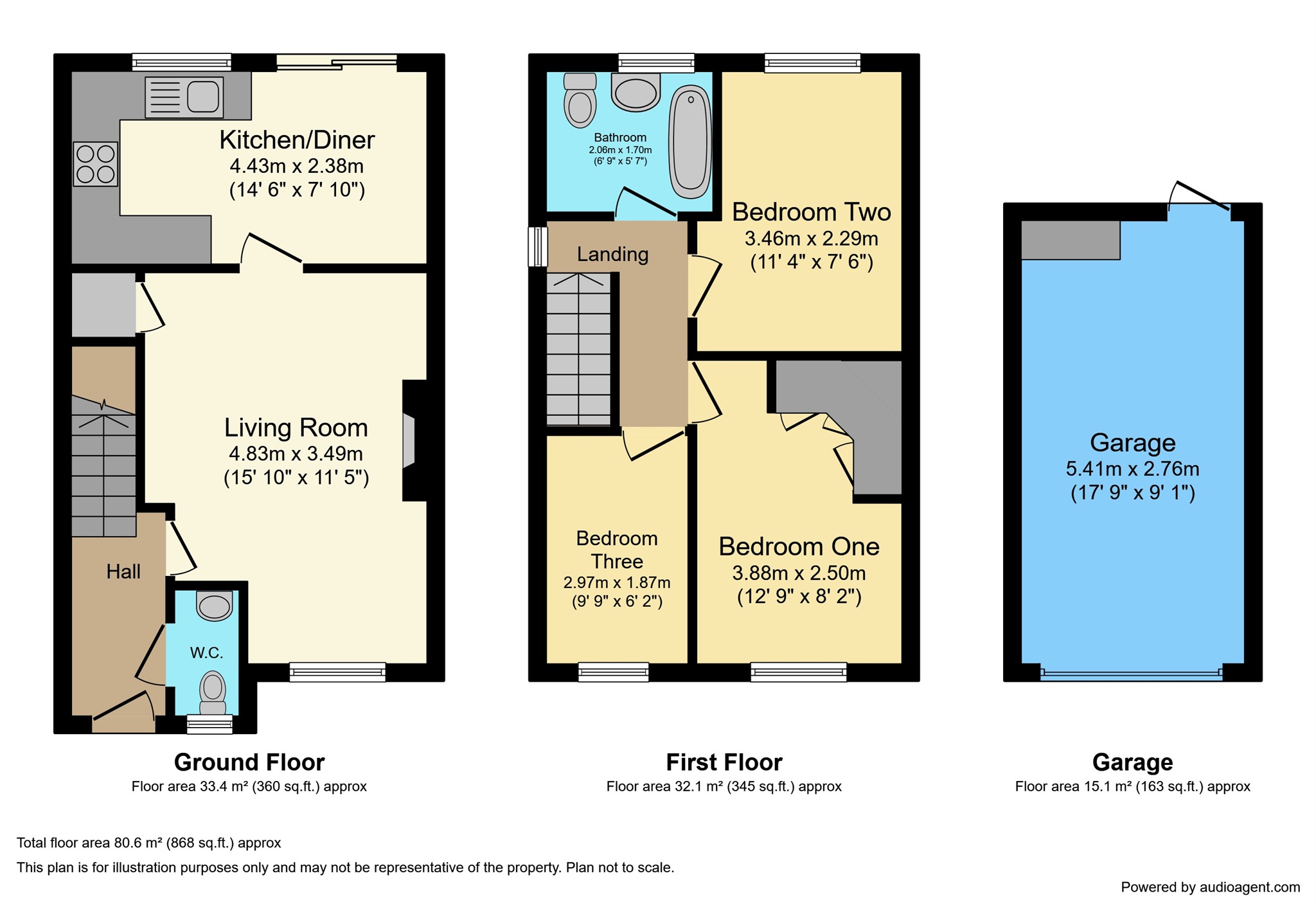 3, Stirling Close, Winsford floorplan