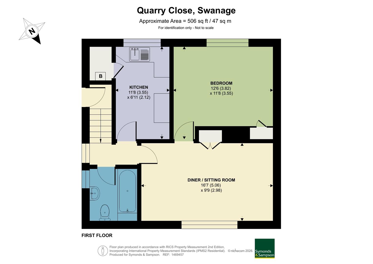 16, Quarry Close, Swanage floorplan