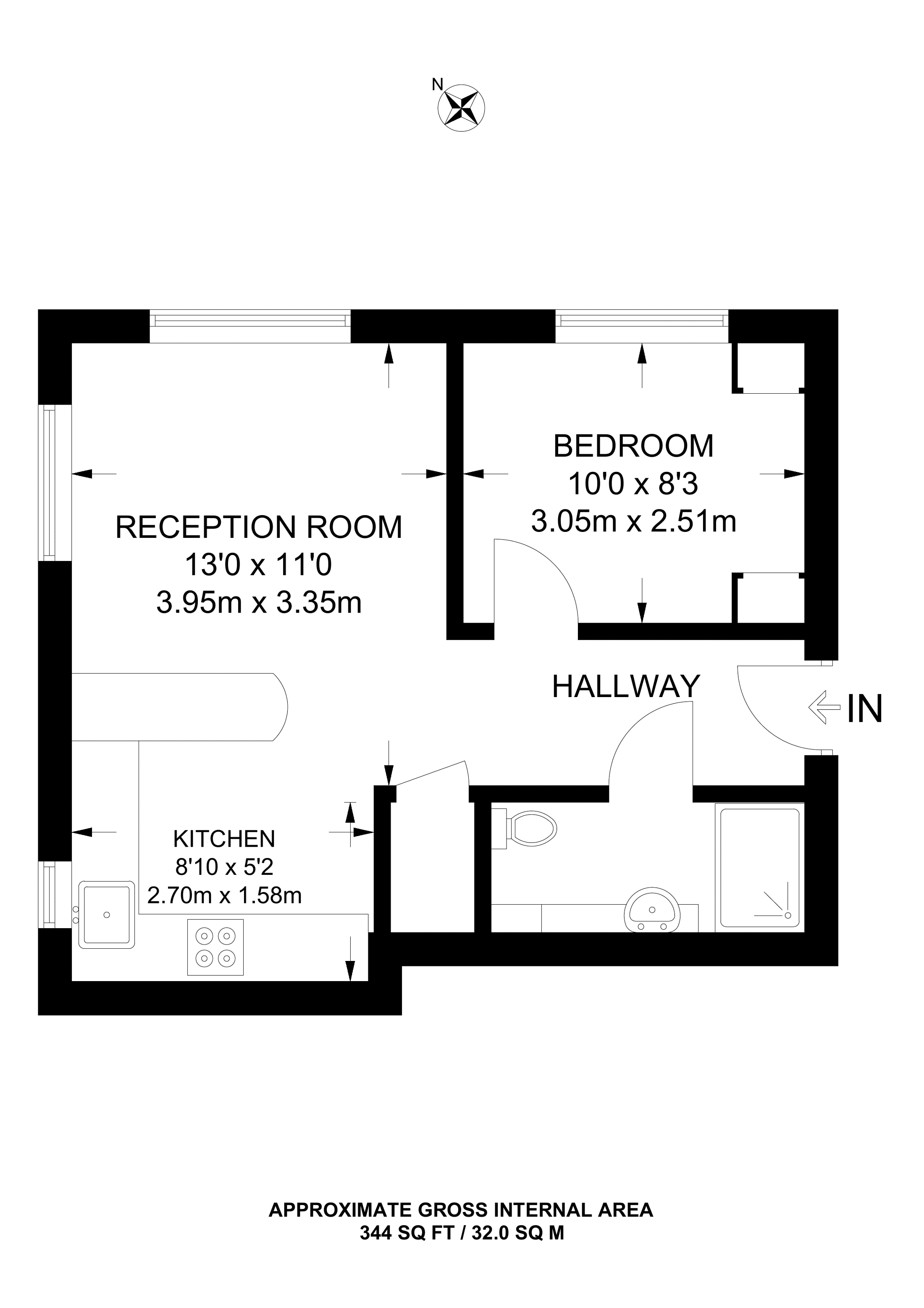 1 Bedrooms Flat to rent in Friars Mead, Canary Wharf E14