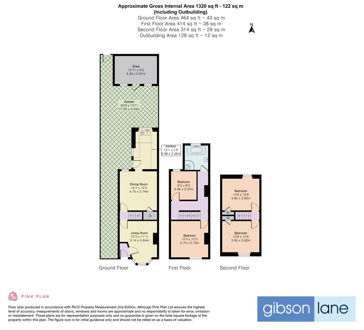 95, Gibbon Road, Kingston Upon Thames floorplan