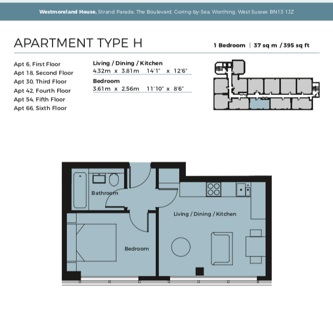 1 Bedrooms Flat for sale in Strand Parade, The Boulevard, Worthing BN13