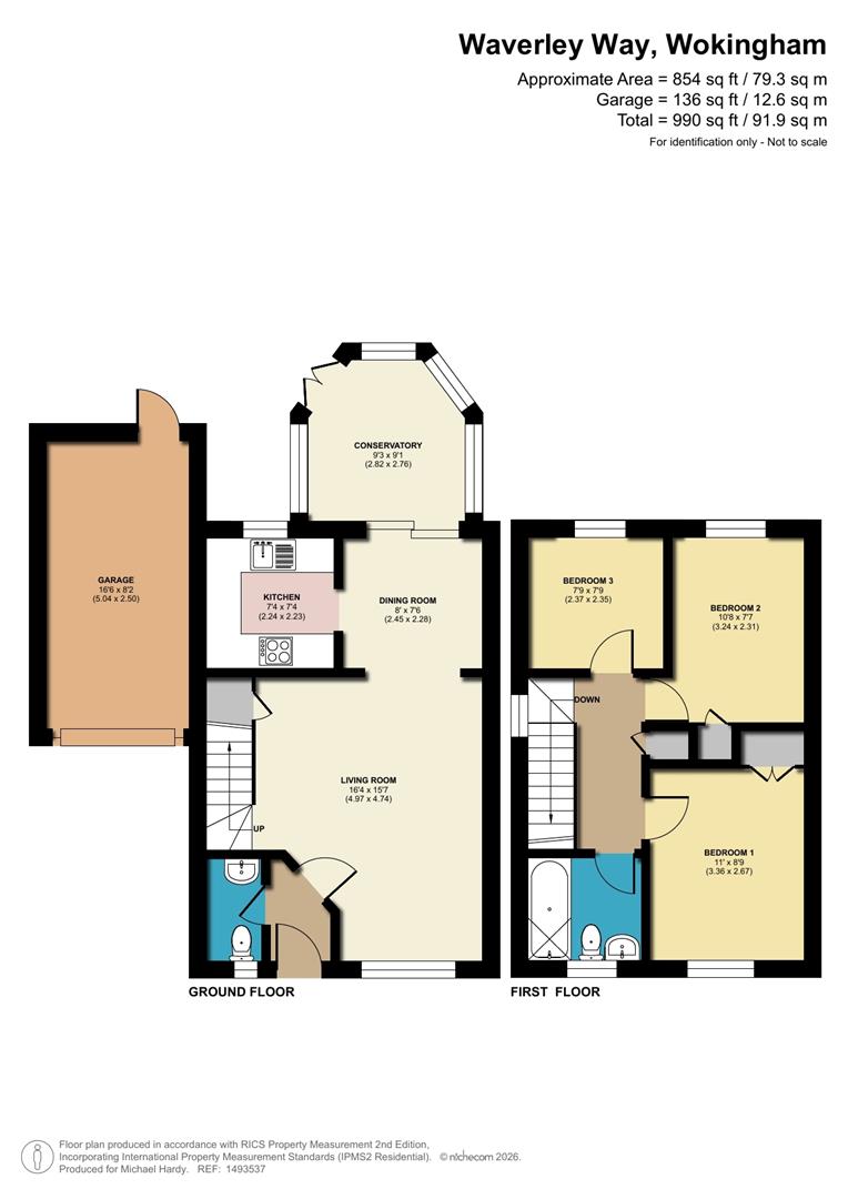 21, Waverley Way, Finchampstead floorplan
