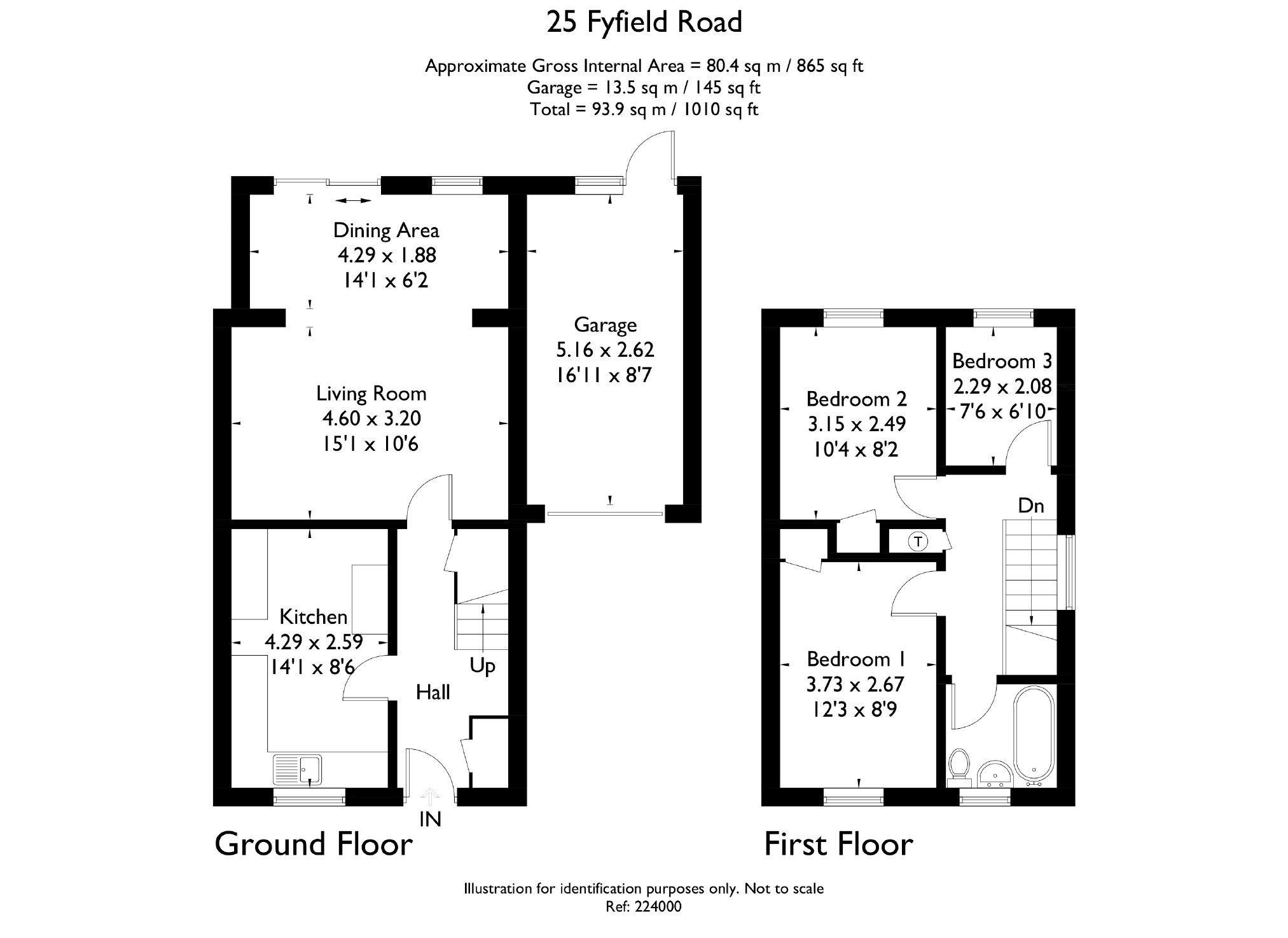 3 Bedrooms Semi-detached house for sale in Fyfield Road, Thatcham, Berkshire RG19