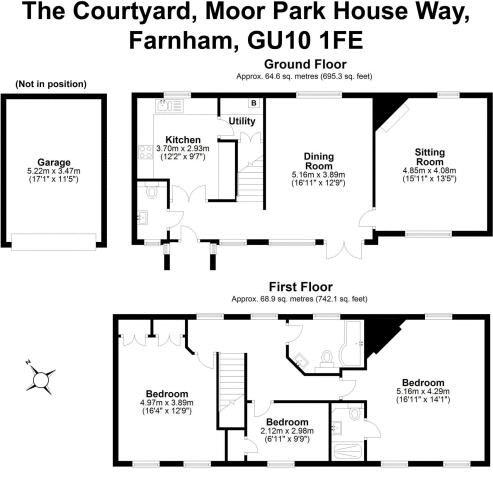 3 The Courtyard,, Moor Park House Way, Surrey floorplan