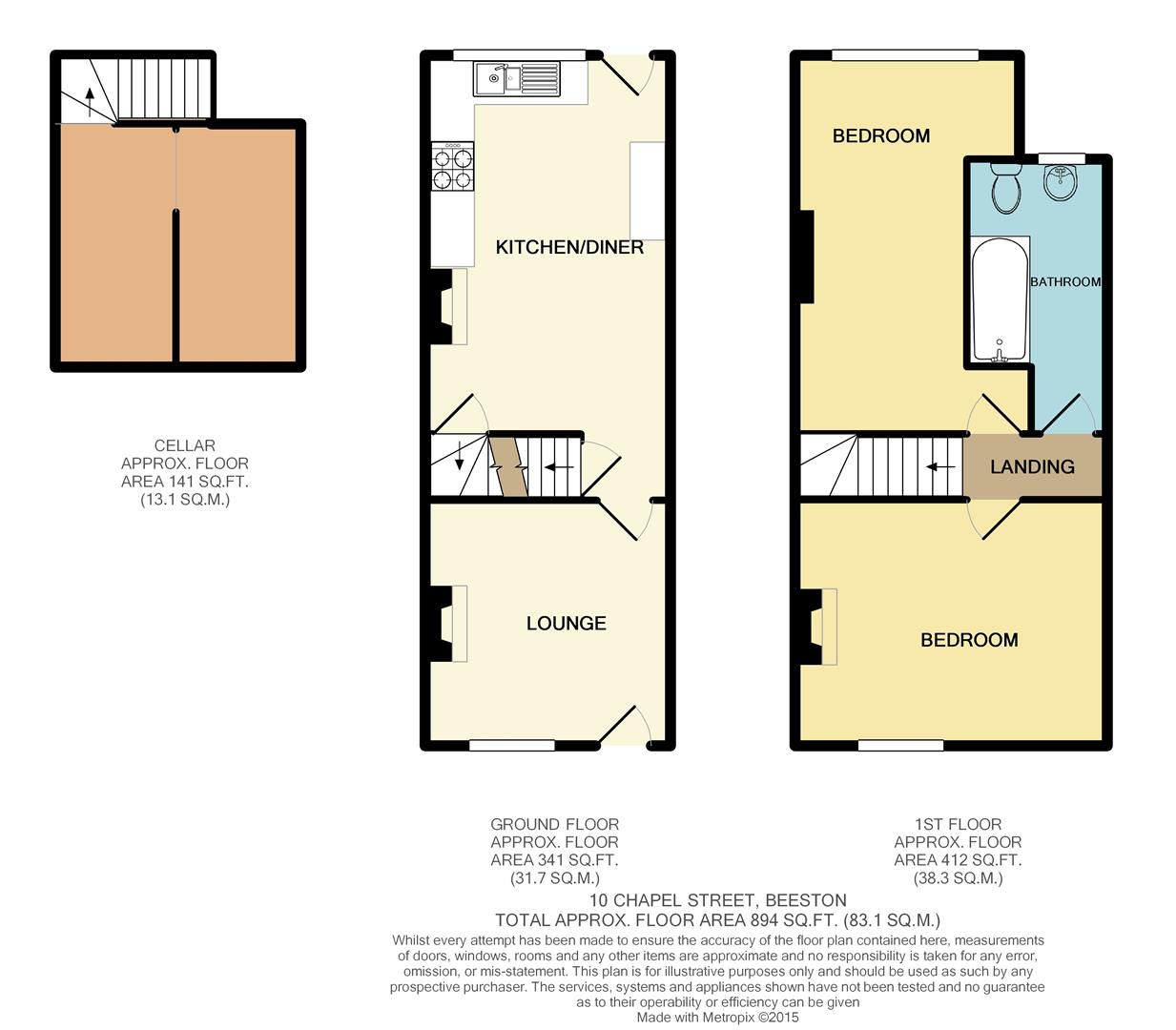 2 Bedrooms Terraced house for sale in Chapel Street, Bramcote, Nottingham NG9