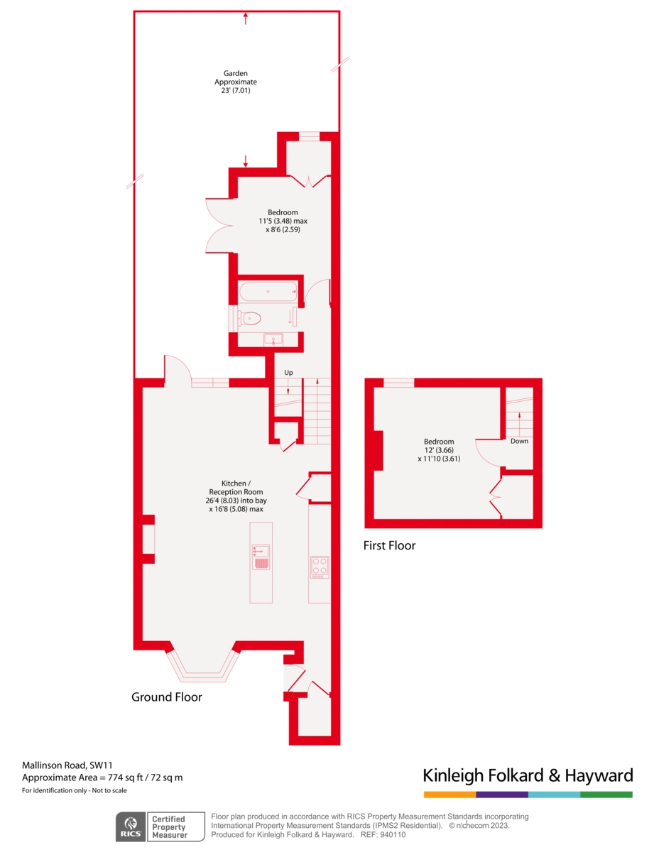 1b, Mallinson Road, London floorplan