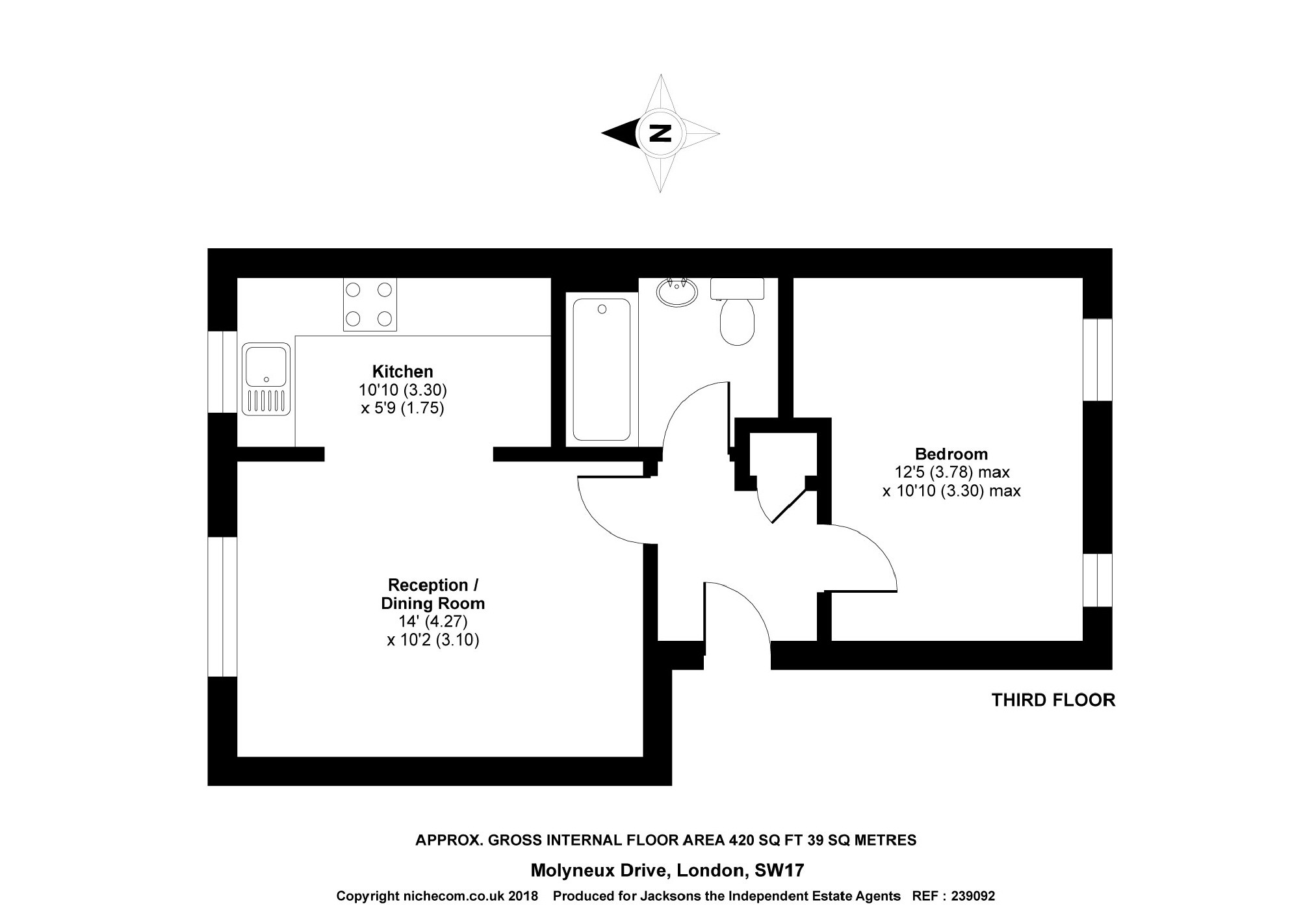 Molyneux Drive, London floorplan